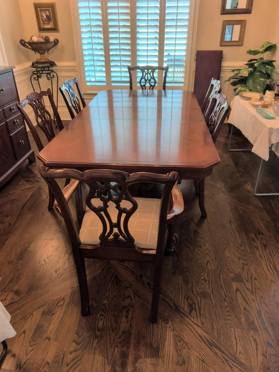 Palmer House Chippendale Table and Six Chairs.jpg