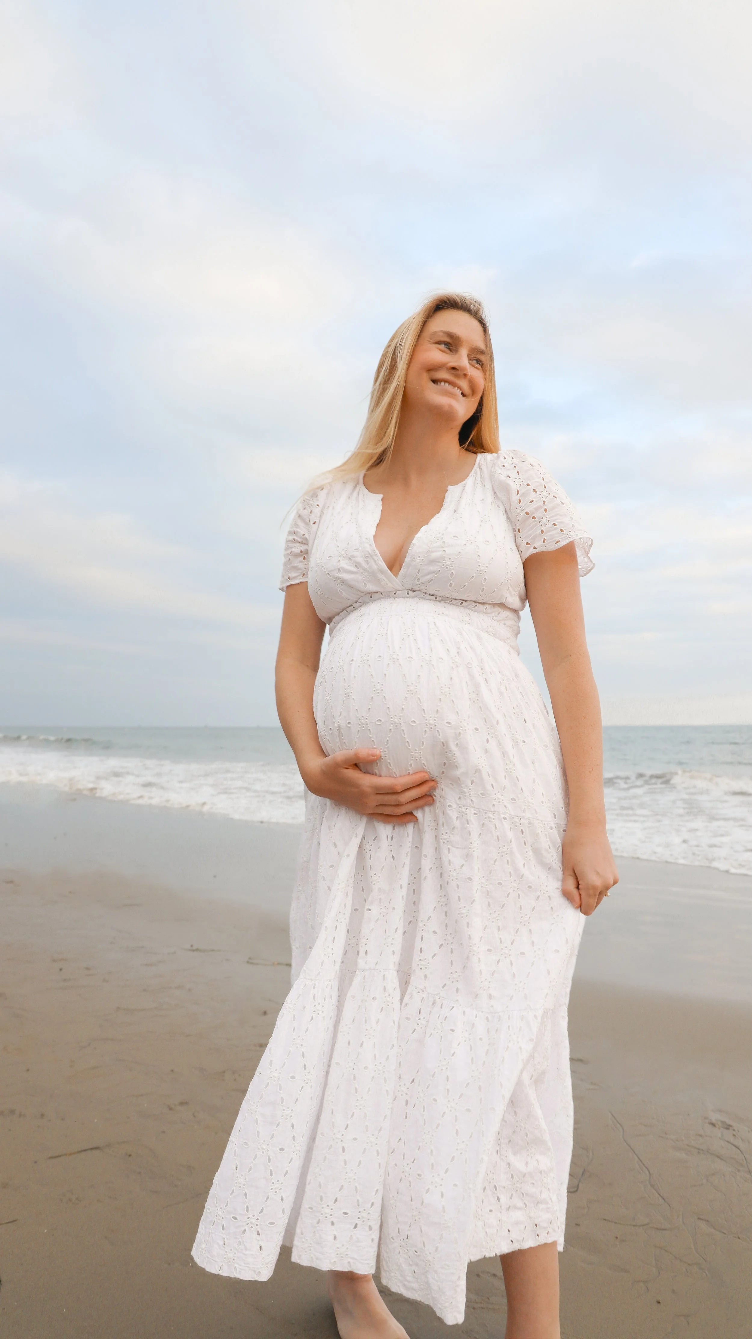 Rachel Perlin's Beautiful Maternity Portrait by Nicole Schmiedl Photography in Santa Barbara, CA