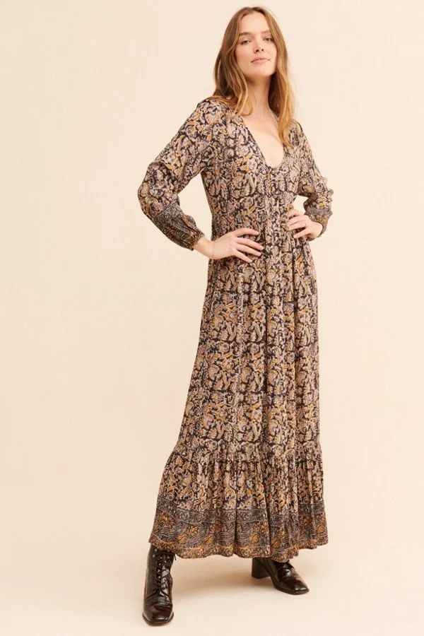 Toluca Maxi Dress | Faherty, Retail $258
