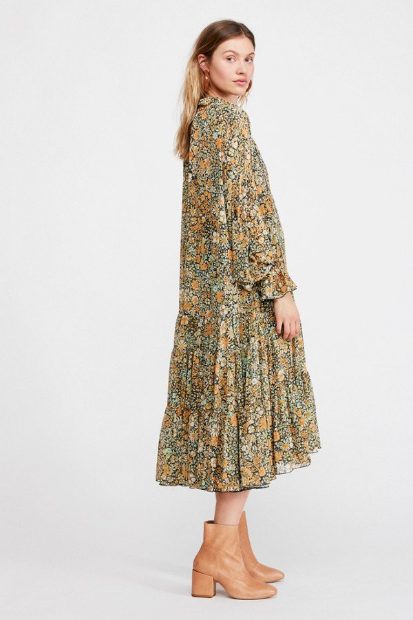 Feeling Groovy Midi Dress | Free People, Retail $168