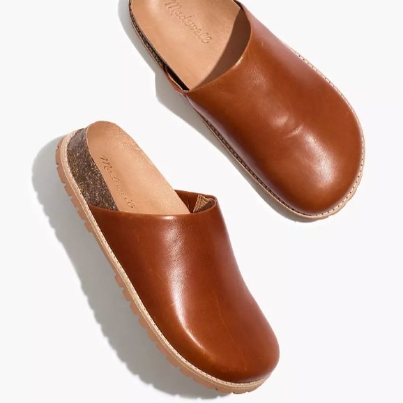 The Layne Clog Mule in Leather