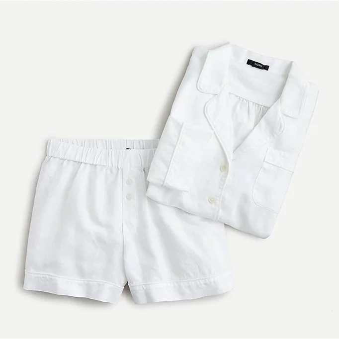 J. Crew Linen Pajama Set