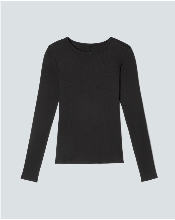  The Supima® Micro-Rib Long-Sleeve Crew