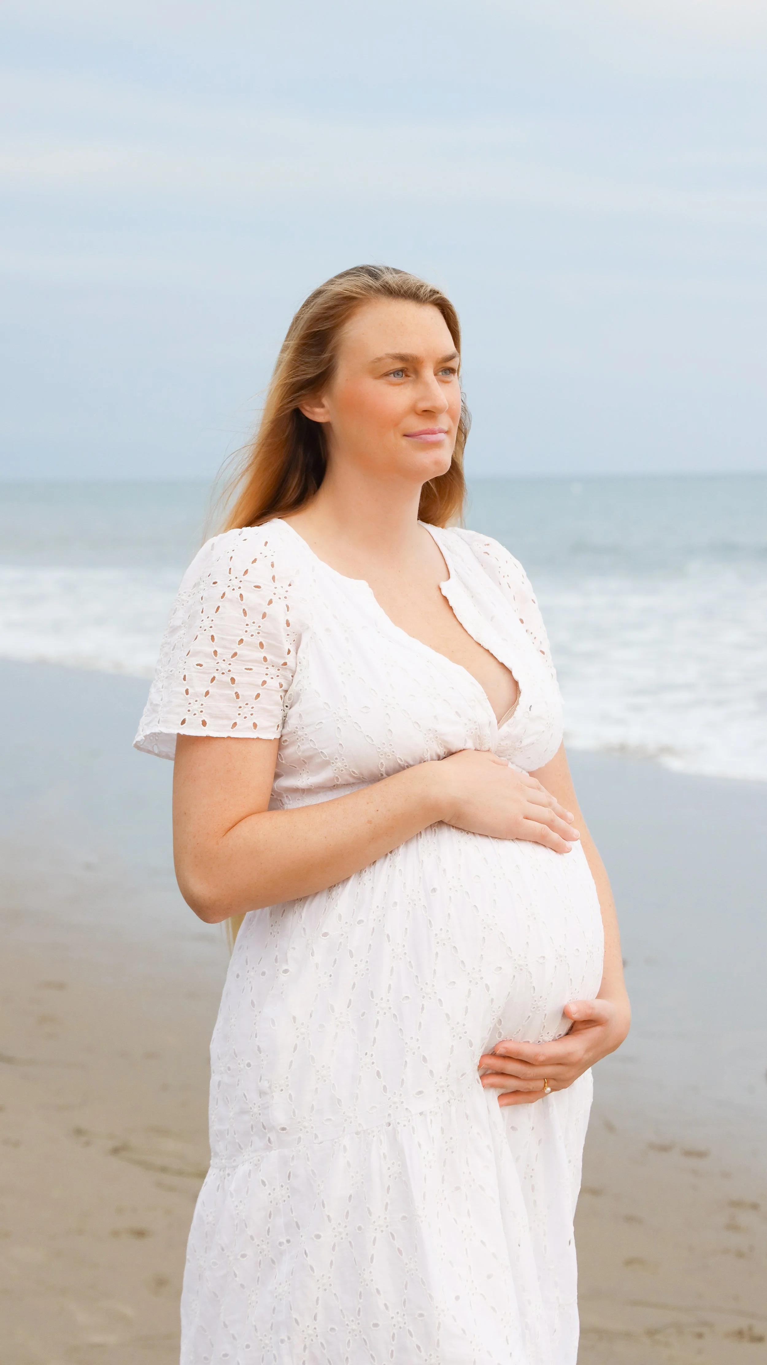 Rachel Perlin's Beautiful Maternity Portrait by Nicole Schmiedl Photography in Santa Barbara, CA