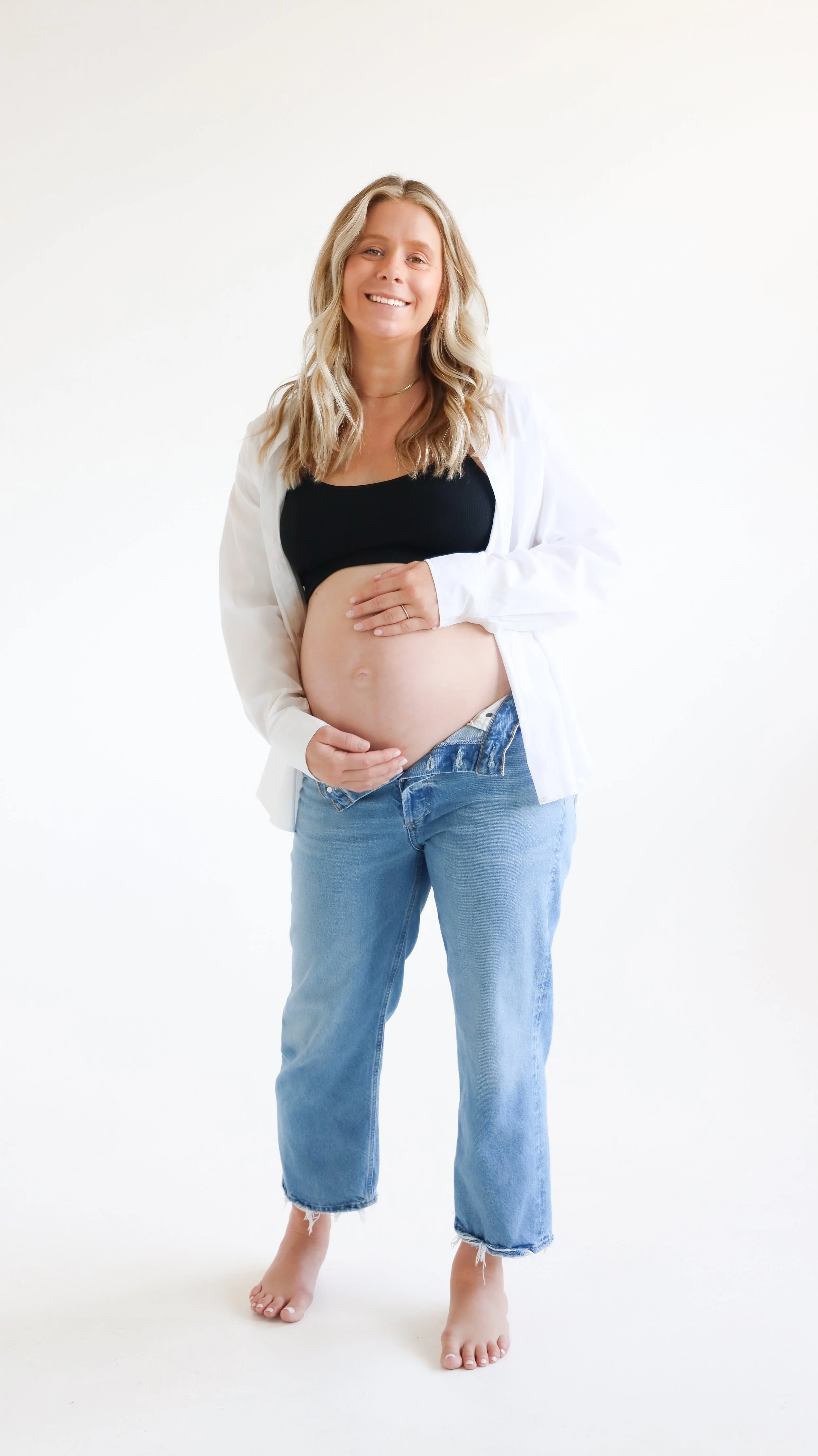 Dove Maternity Photography Session by Nicole Schmiedl at Realm in Denver, CO 