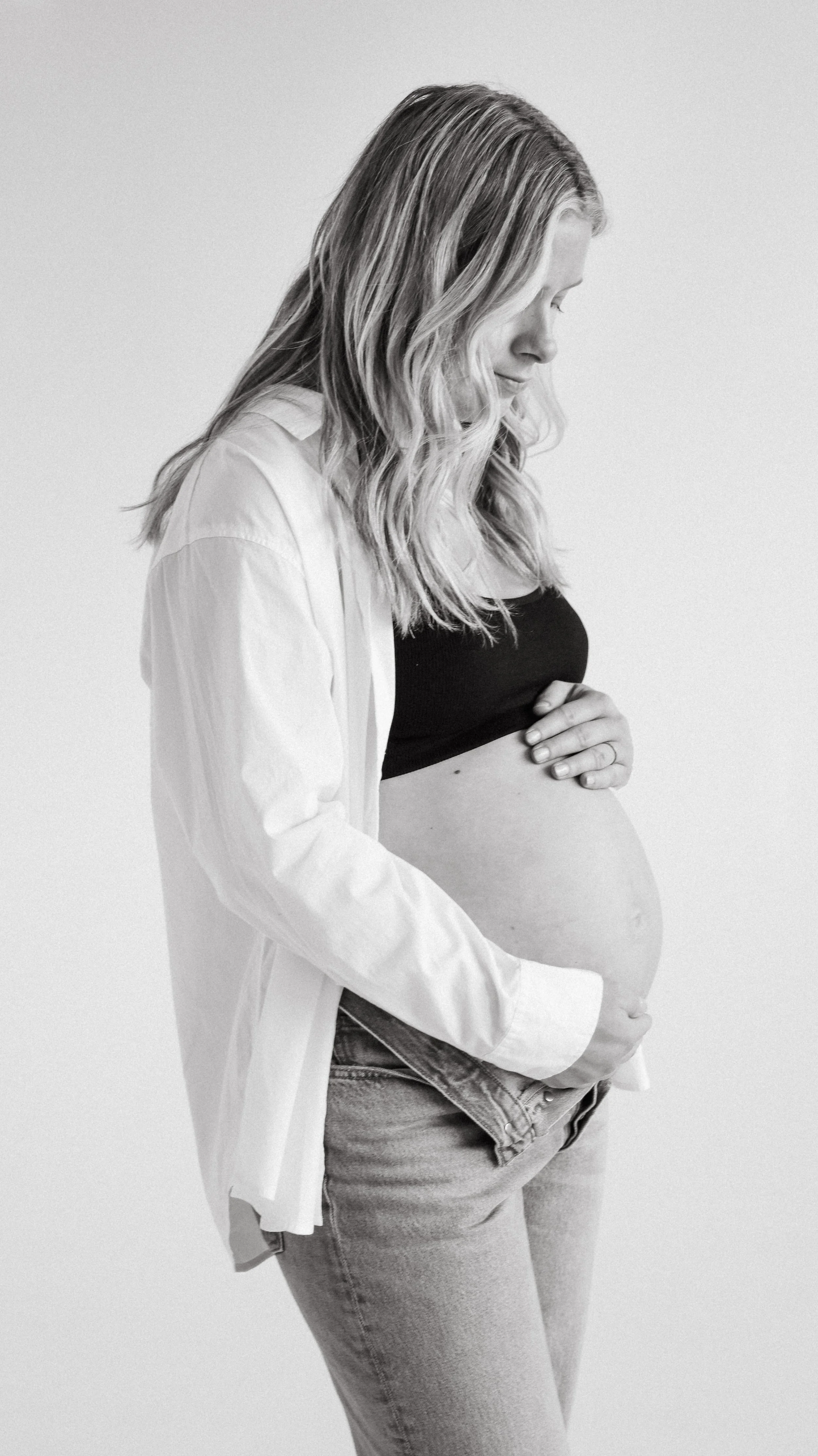 Dove Maternity Photography Session by Nicole Schmiedl at Realm in Denver, CO 
