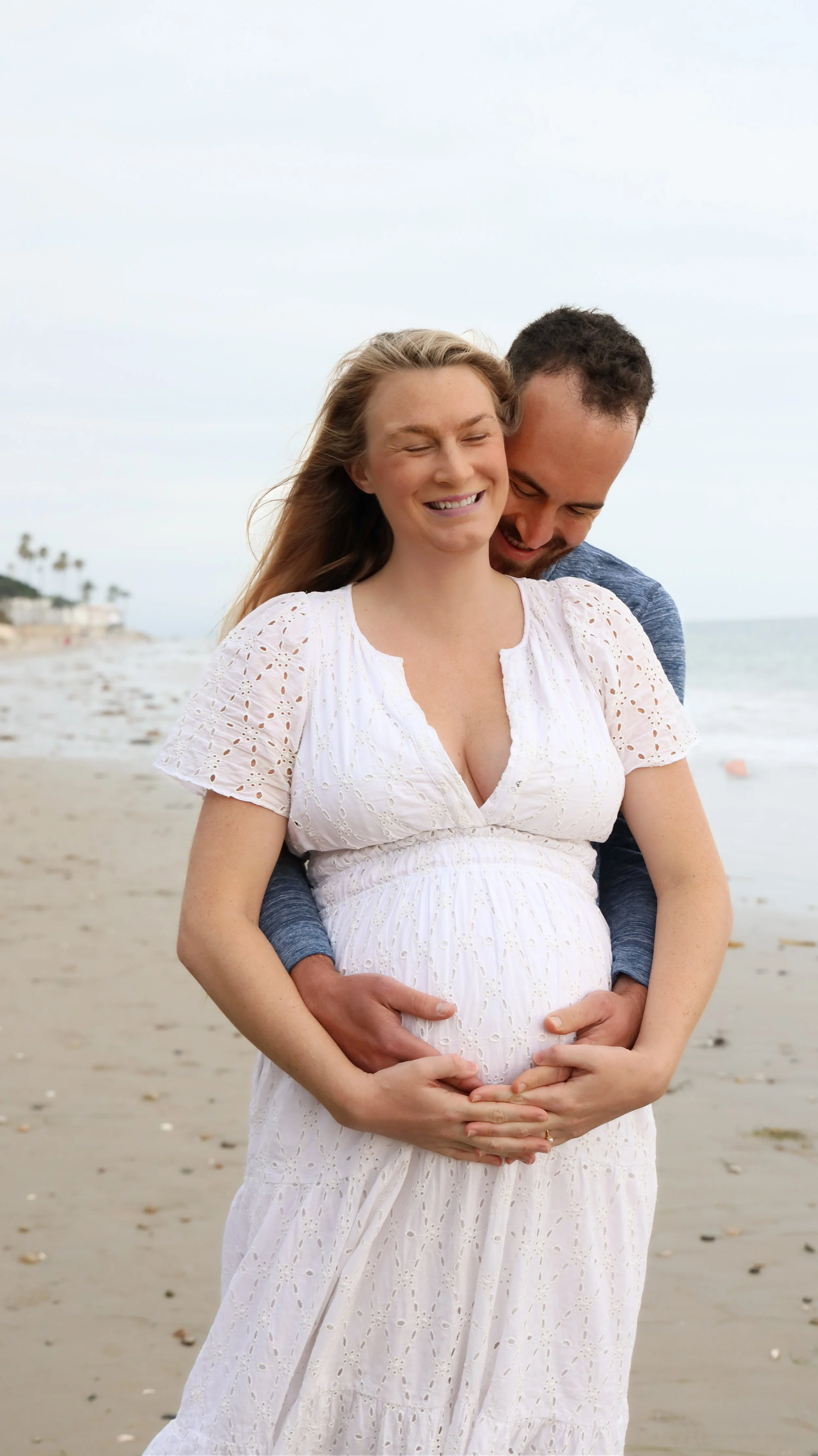 Nicole Schmiedl Maternity Photography: Perlin Family's Beautiful Santa Barbara Beach Portrait