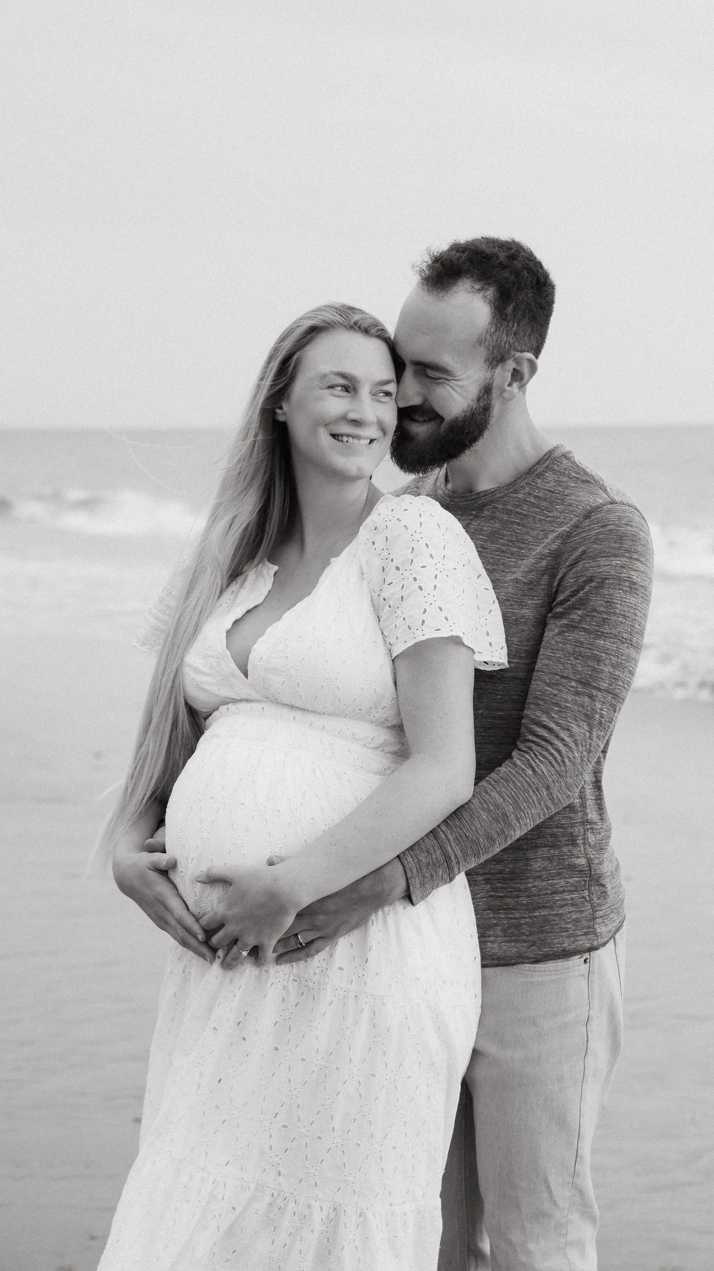 Nicole Schmiedl Maternity Photography: Perlin Family's Beautiful Santa Barbara Beach Portrait