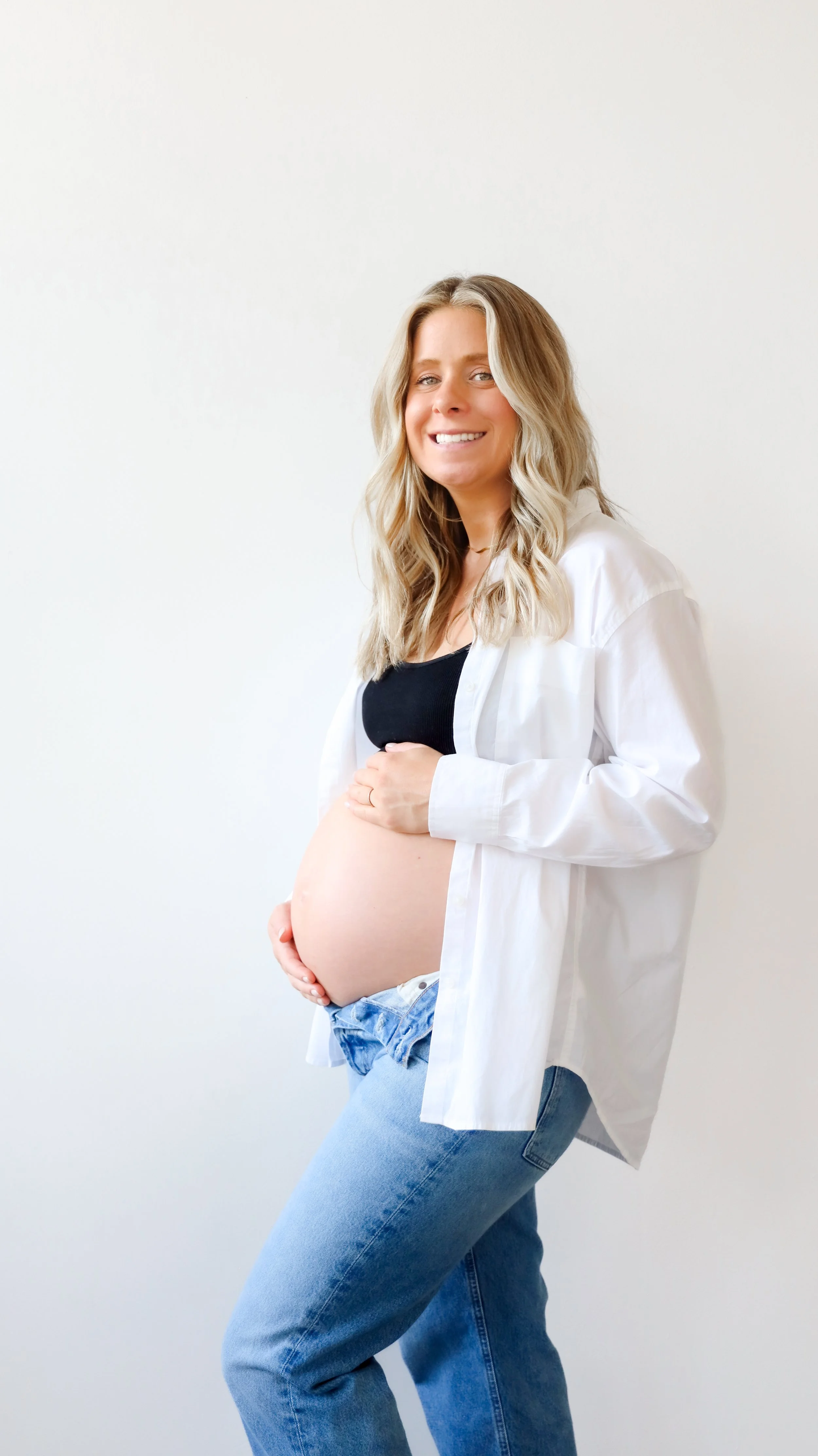 Dove Maternity Photography Session by Nicole Schmiedl at Realm in Denver, CO 