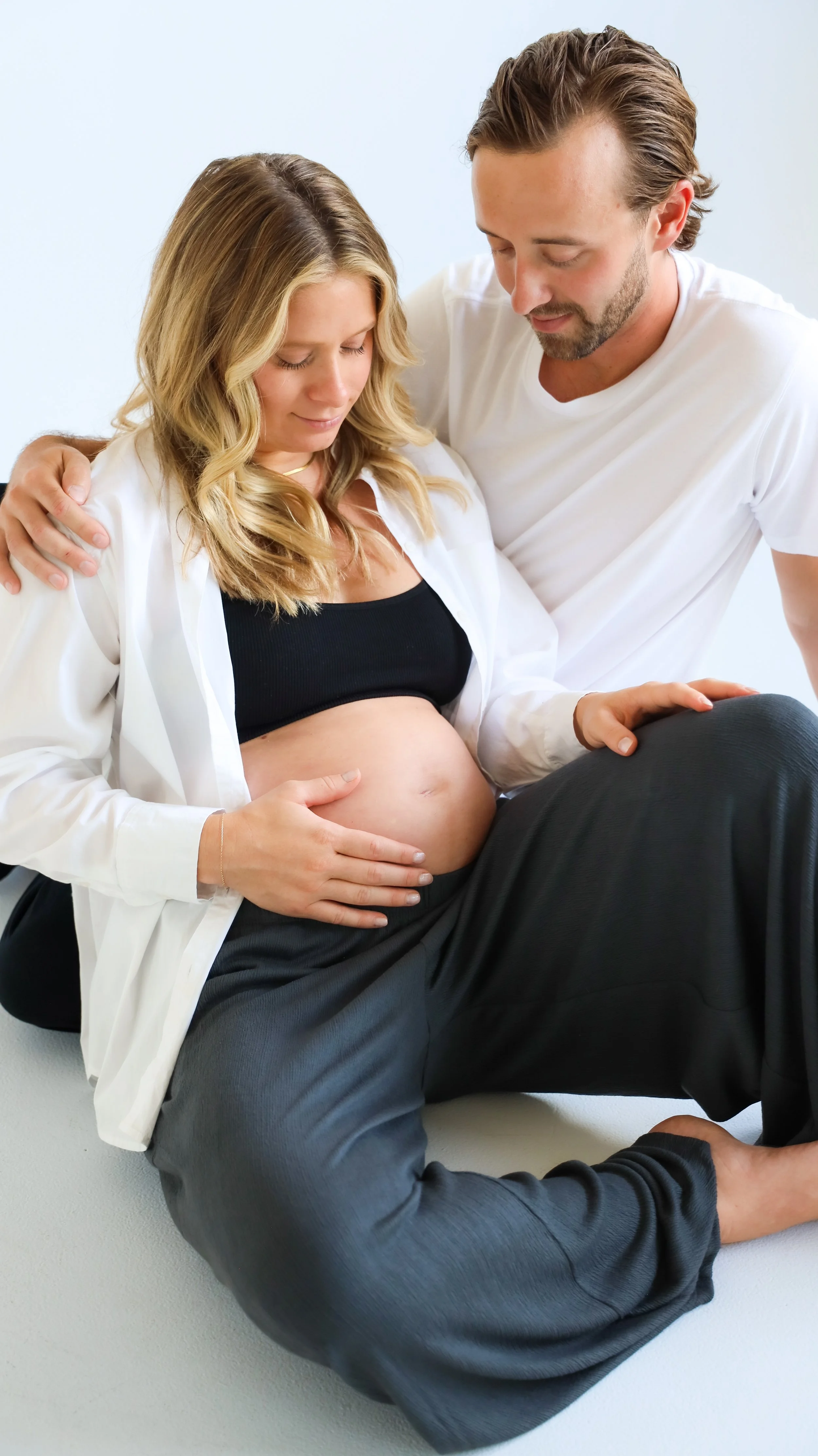 Dove Maternity Photography Session by Nicole Schmiedl at Realm in Denver, CO 