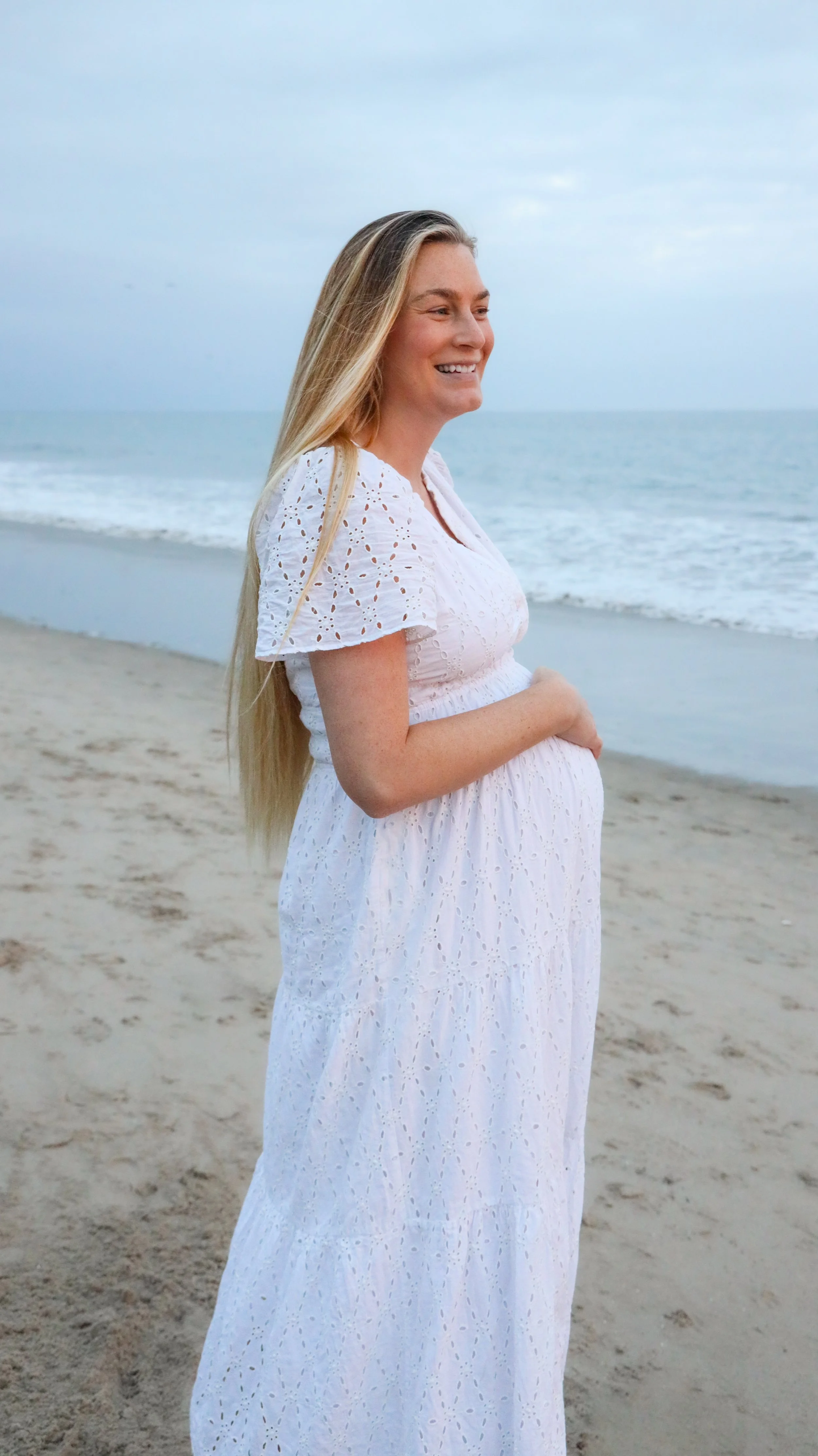 Rachel Perlin's Beautiful Maternity Portrait by Nicole Schmiedl Photography in Santa Barbara, CA