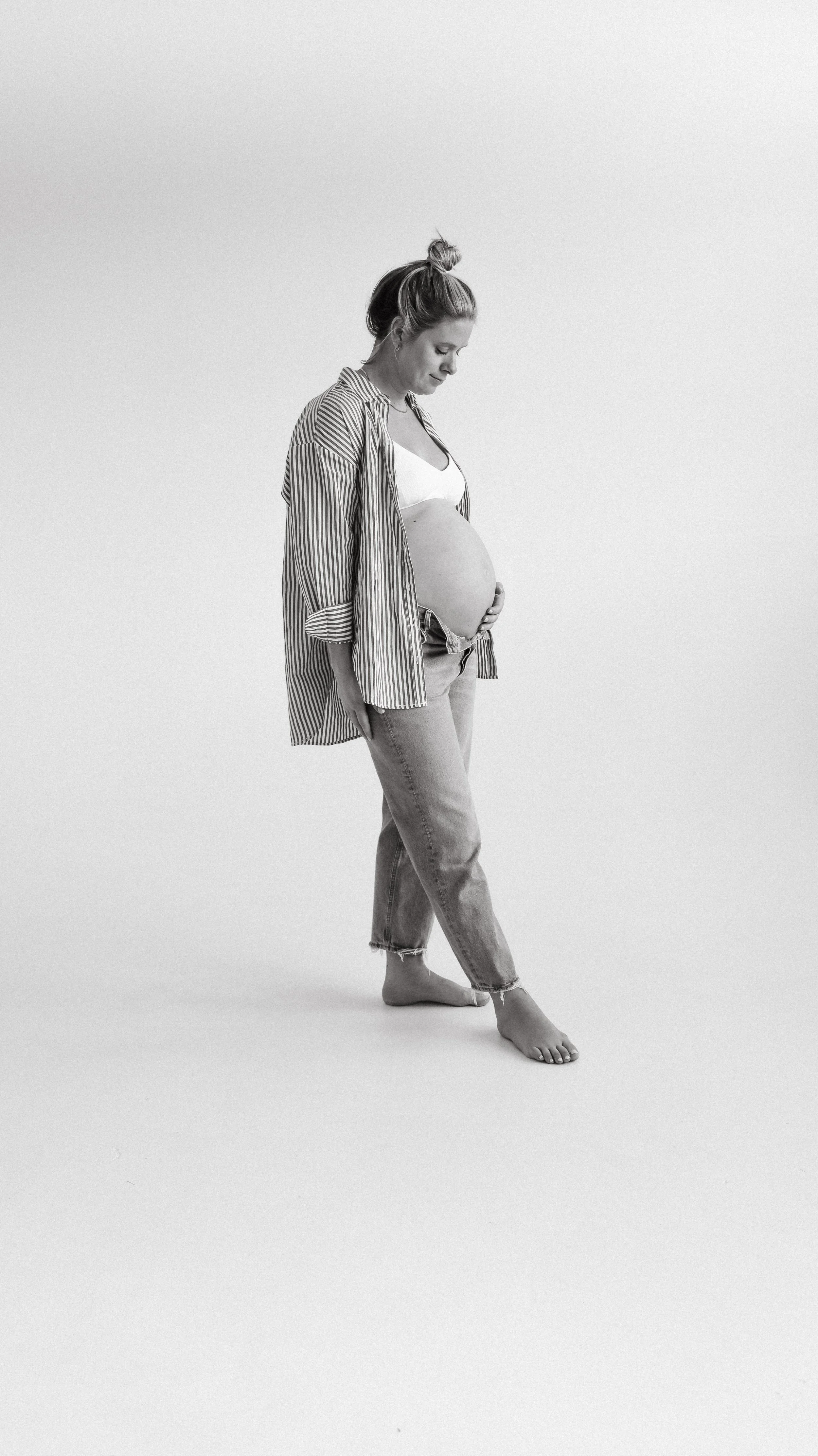 Dove Maternity Photography Session by Nicole Schmiedl at Realm in Denver, CO 