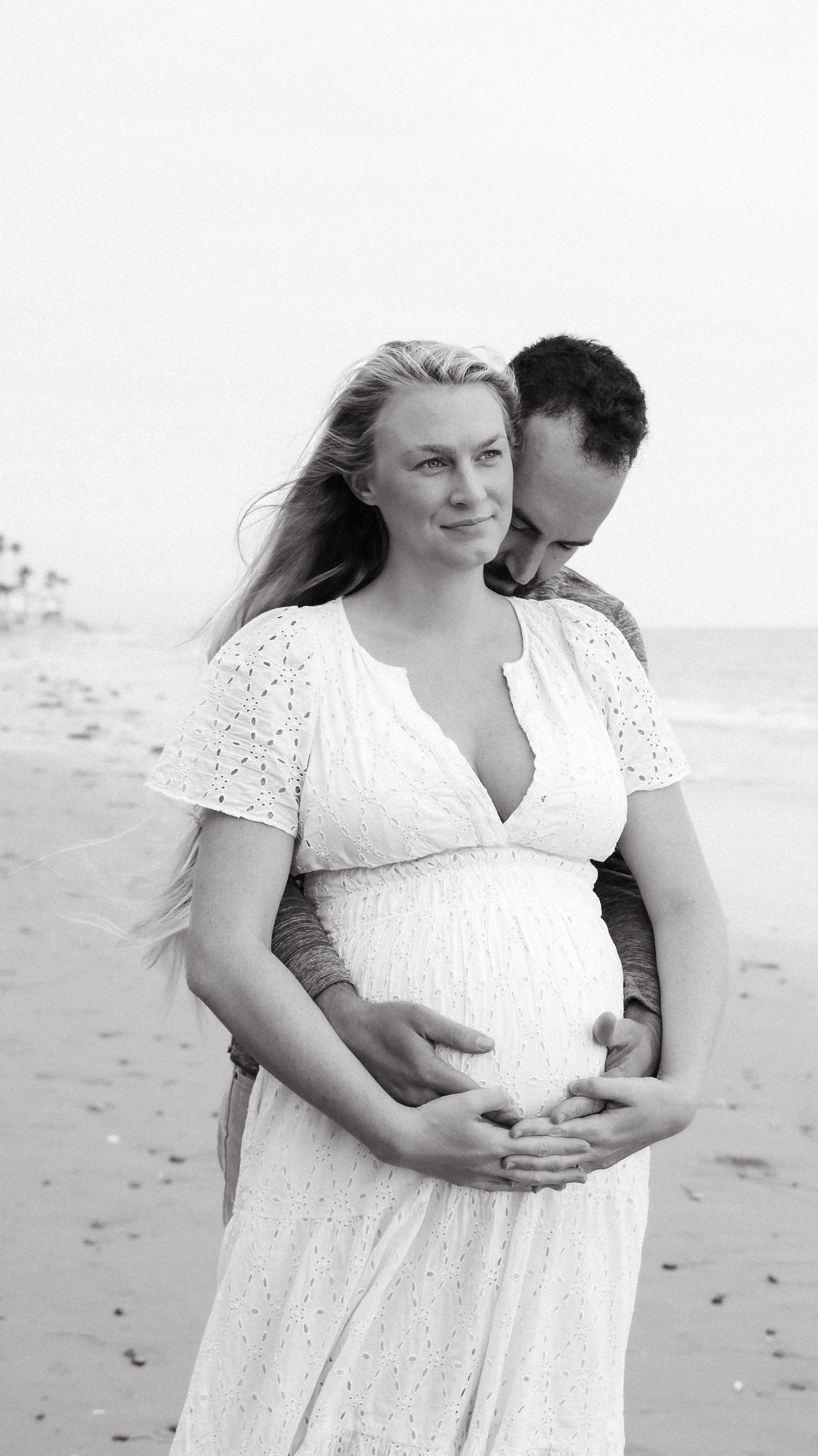 Nicole Schmiedl Maternity Photography: Perlin Family's Beautiful Santa Barbara Beach Portrait
