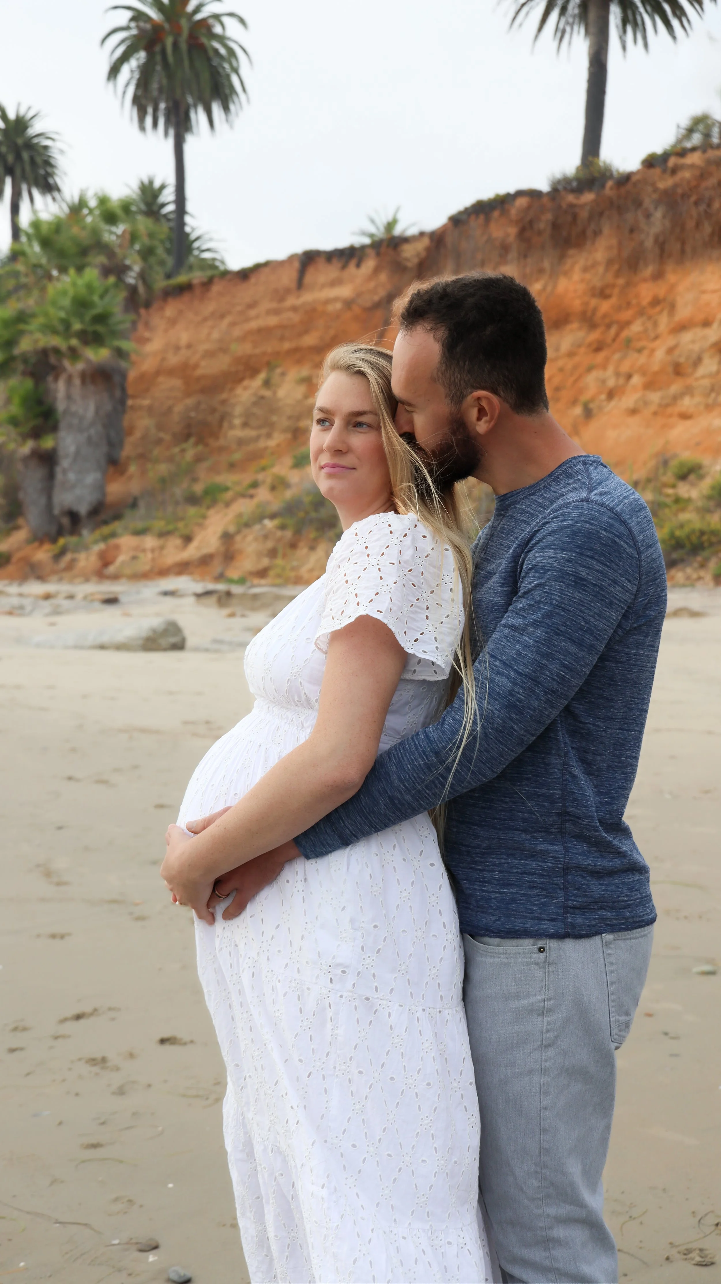 Nicole Schmiedl Maternity Photography: Perlin Family's Beautiful Santa Barbara Beach Portrait