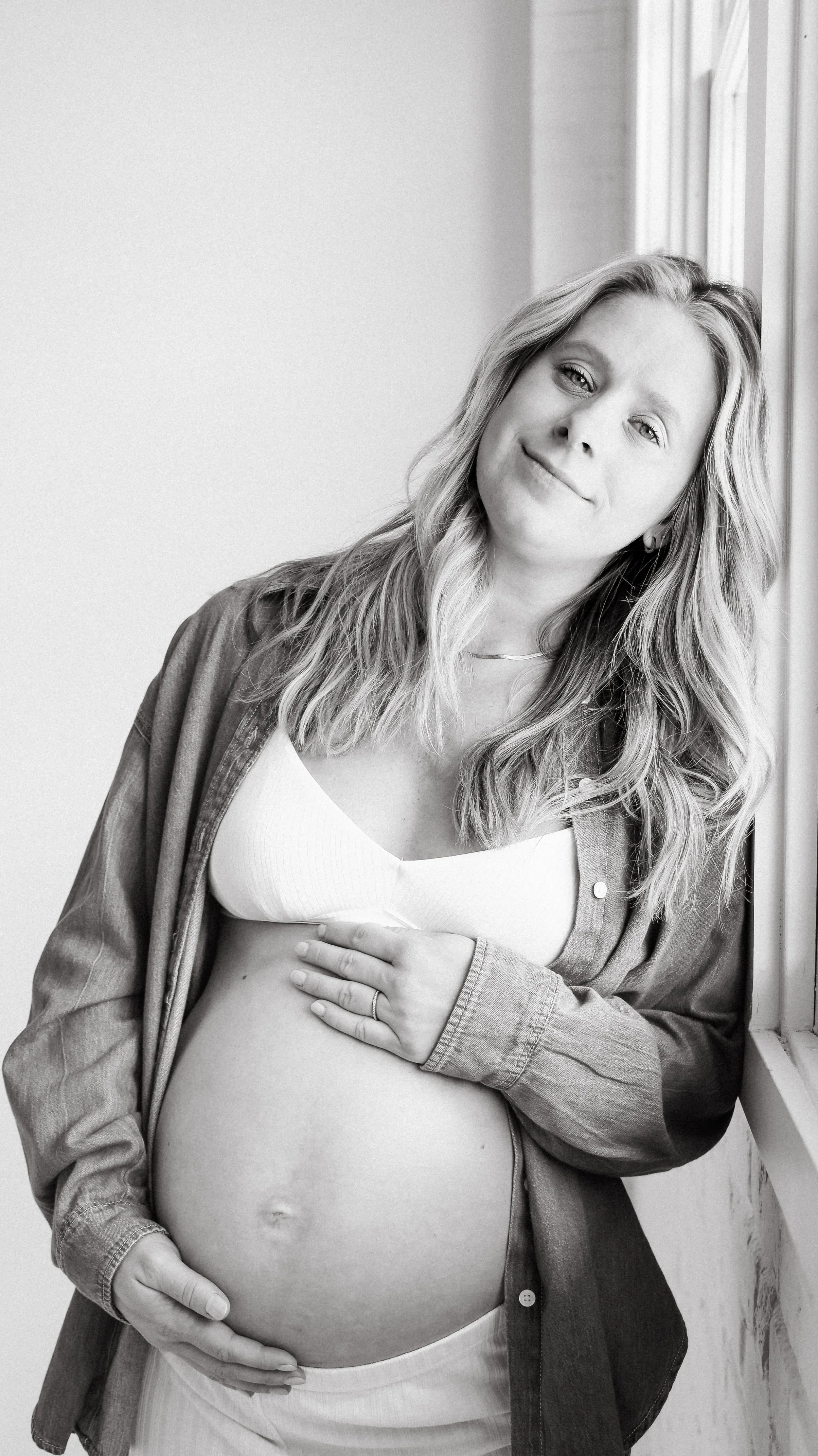 Dove Maternity Photography Session by Nicole Schmiedl at Realm in Denver, CO 