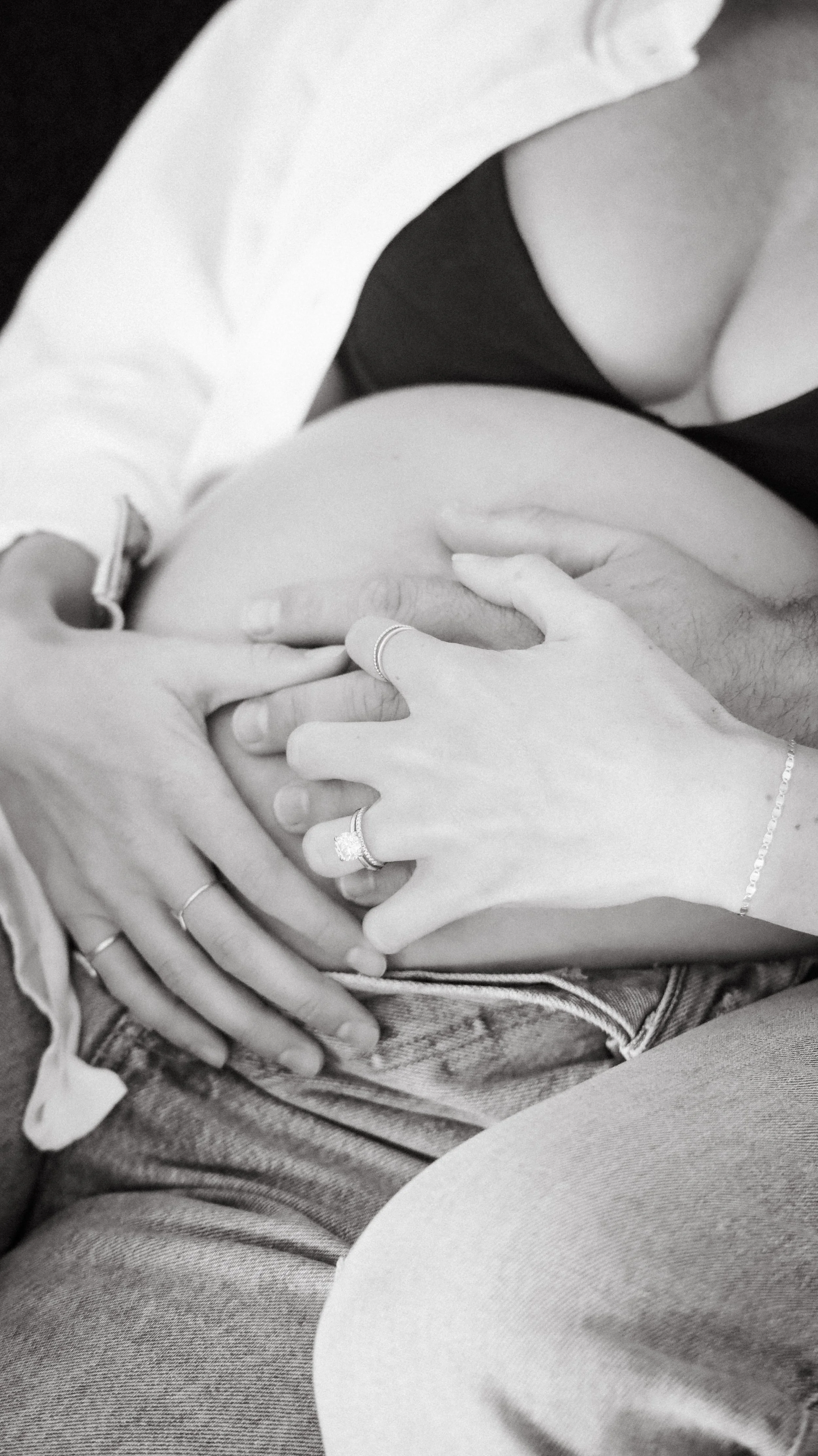 Celebrate the Middleton's journey into parenthood with stunning maternity photography at Realm Studio in Denver, CO, expertly captured by Nicole Schmiedl.