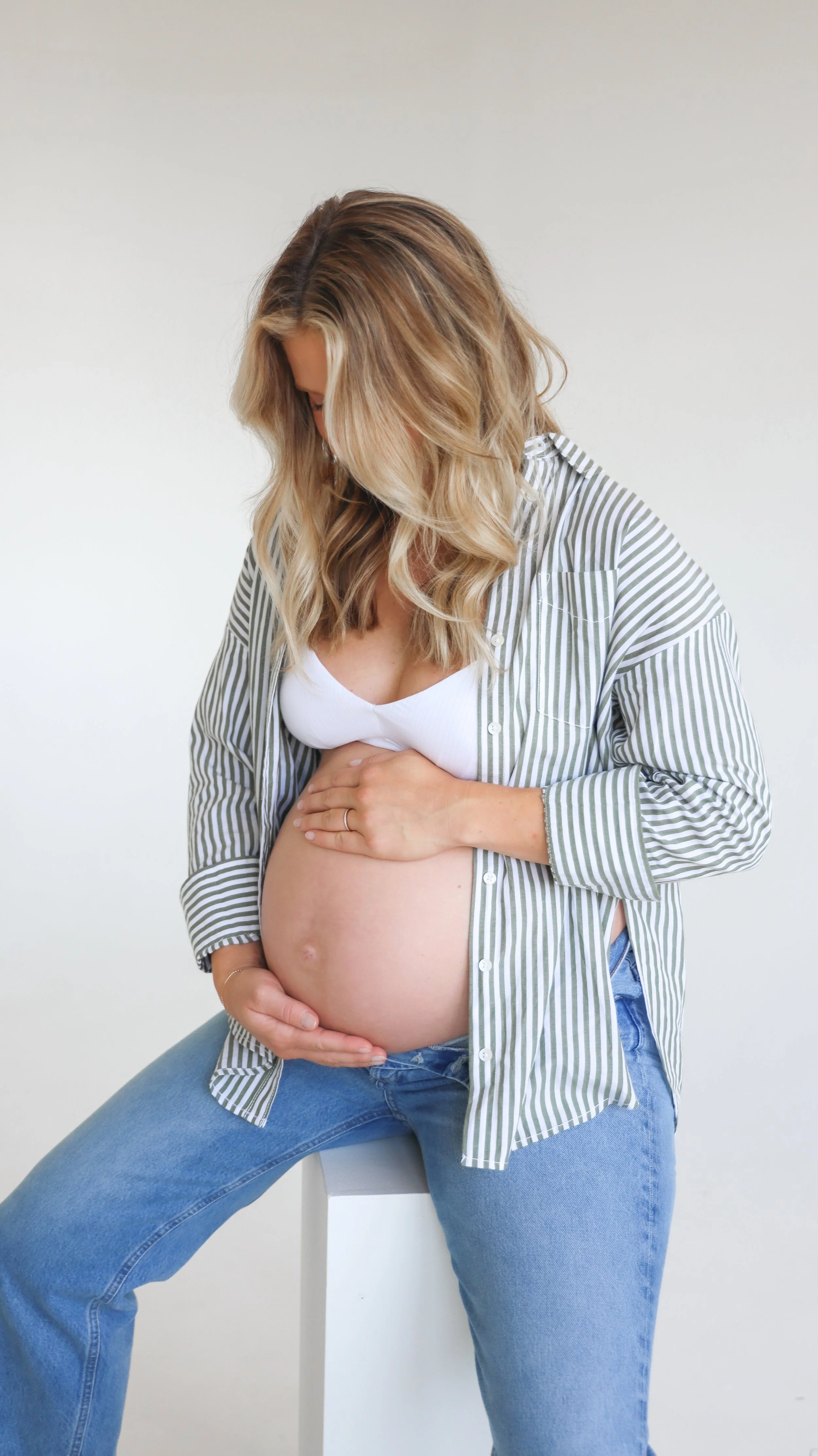 Dove Maternity Photography Session by Nicole Schmiedl at Realm in Denver, CO 