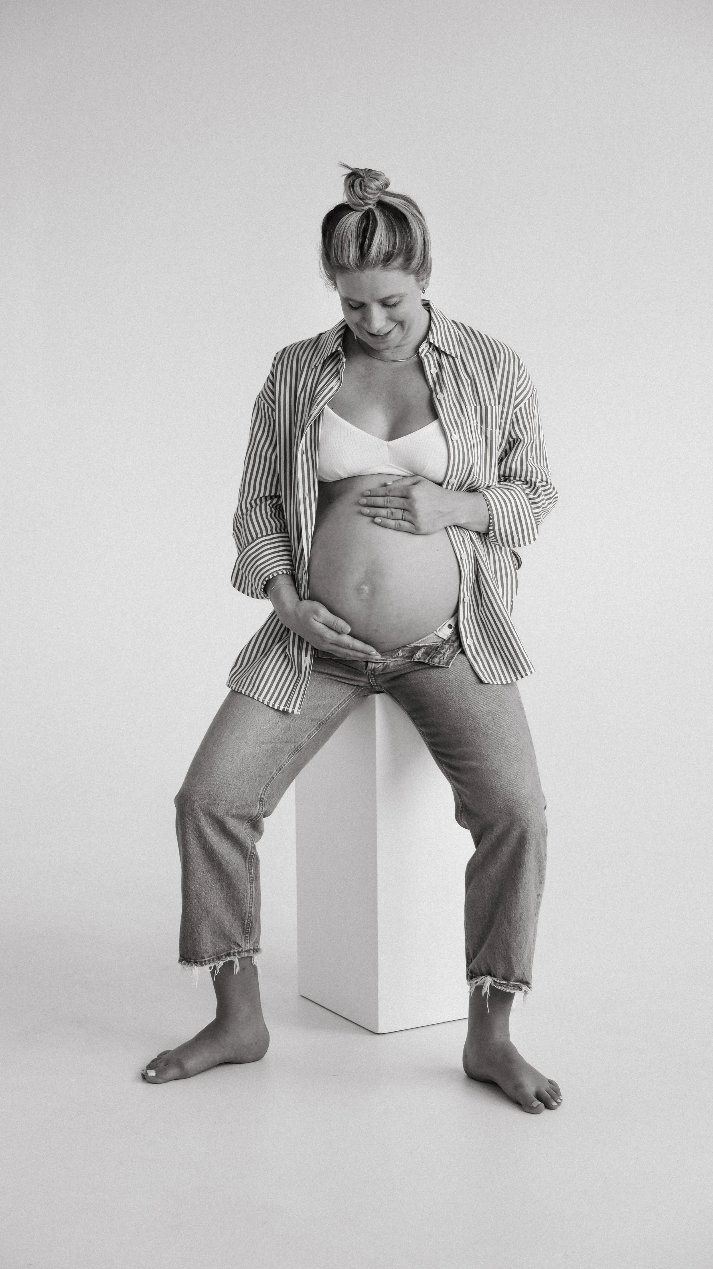 Dove Maternity Photography Session by Nicole Schmiedl at Realm in Denver, CO 