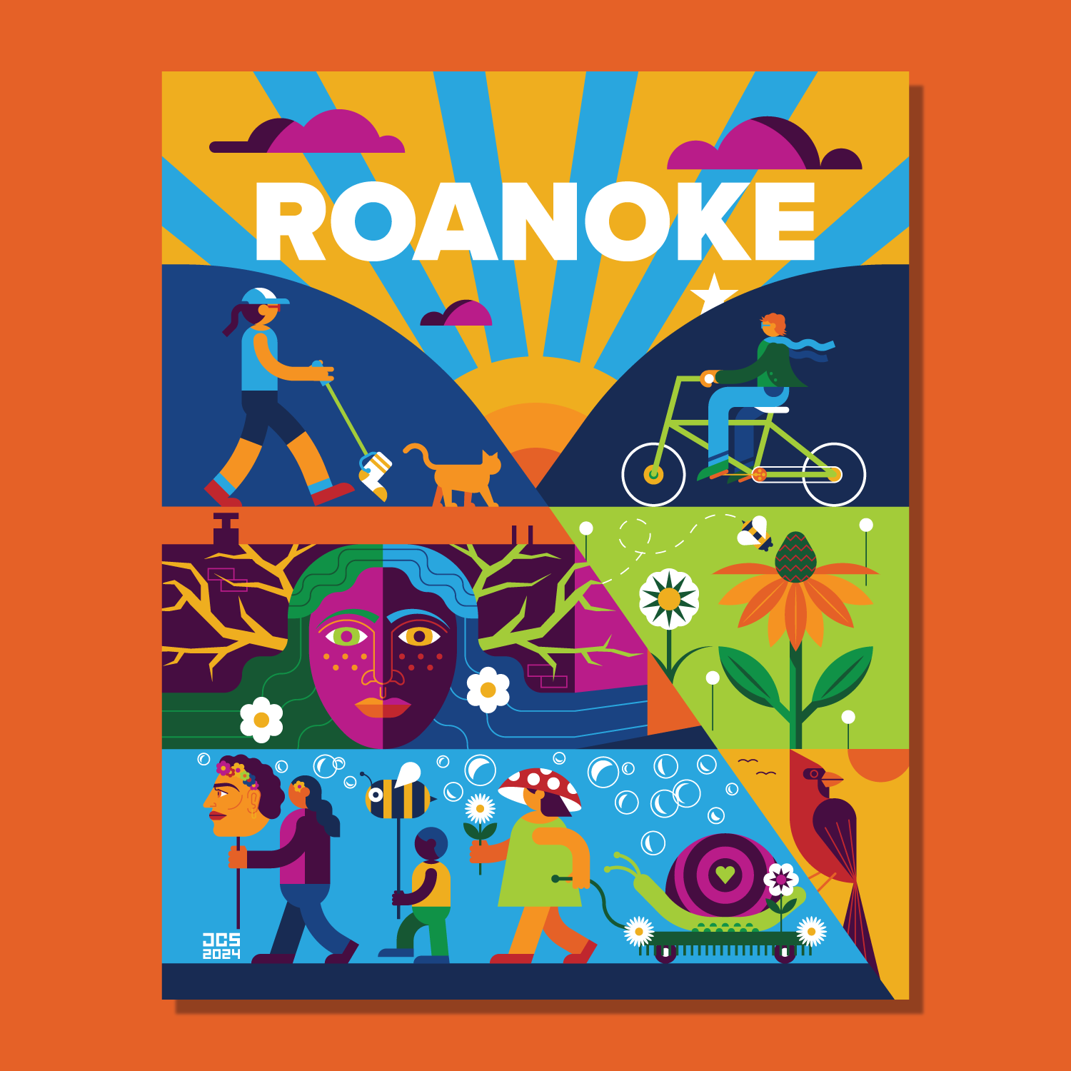 "Radical Welcome" Roanoke Print (8" x 10")