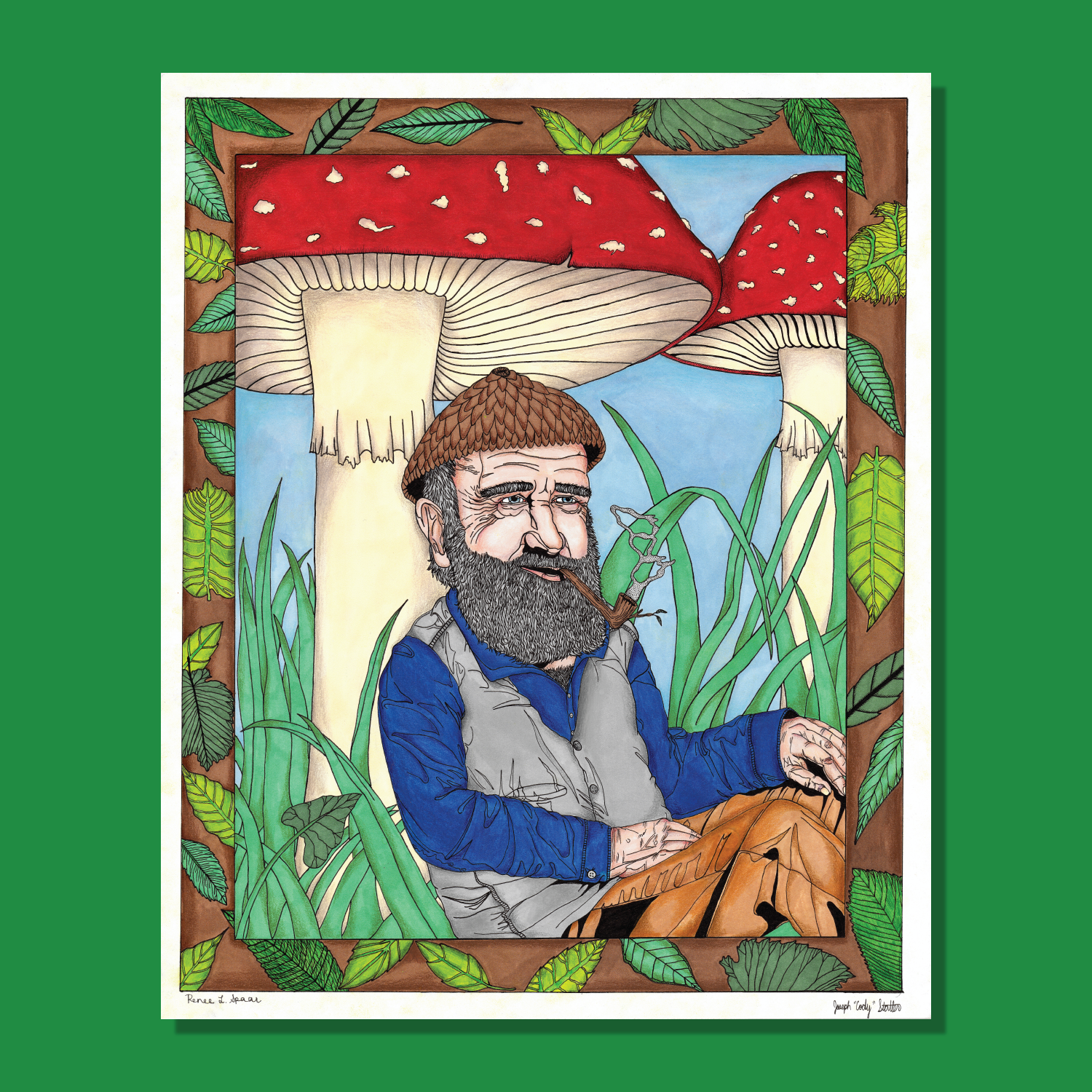 "Summer Under the Toadstools" - 8" x 10"  Print