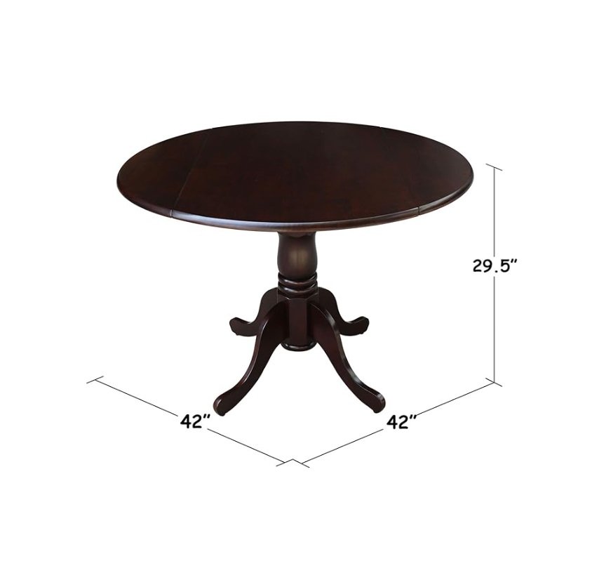 42" Drop Leaf Dining Table