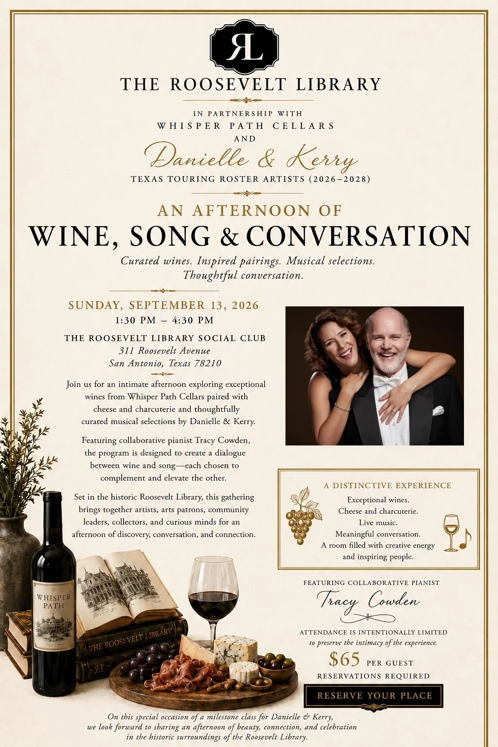 Wine, Song, &amp; Conversation (open to the public)