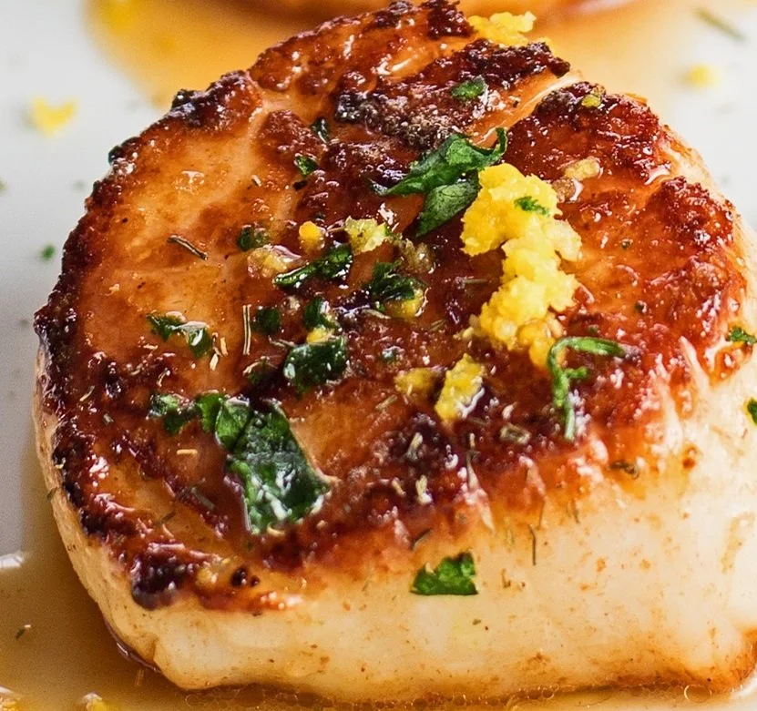 Pan Seared U10 Sea Scallop ($6, minimum of 60)