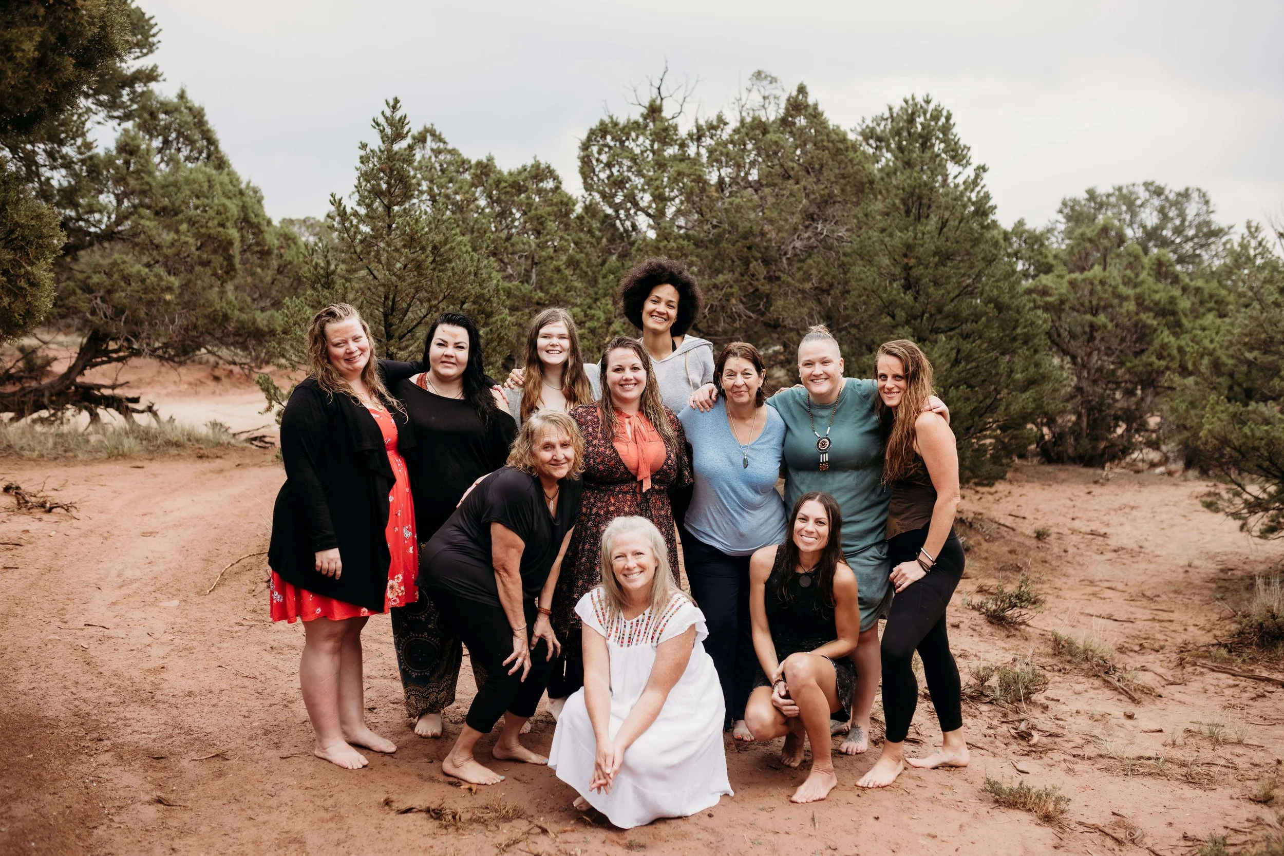 Group photo at a Utah Women's Retreat held by KAY Founder & Astrologer Kambria Davis