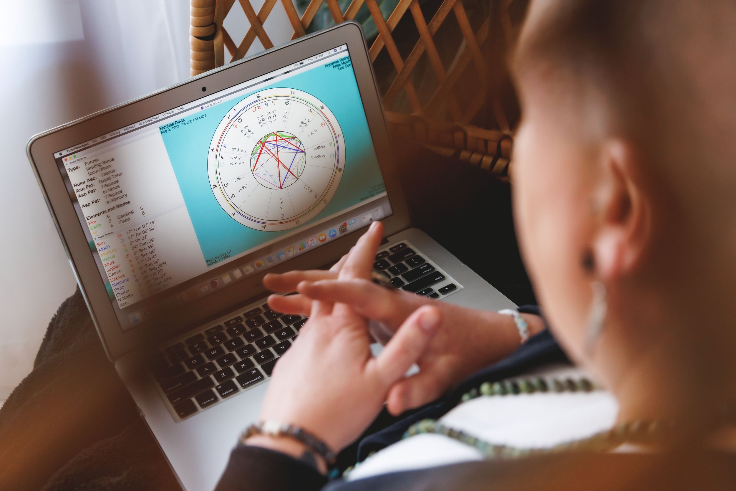 Virtual birth chart reading Astrology chart reading with Astrologer Kambria Davis