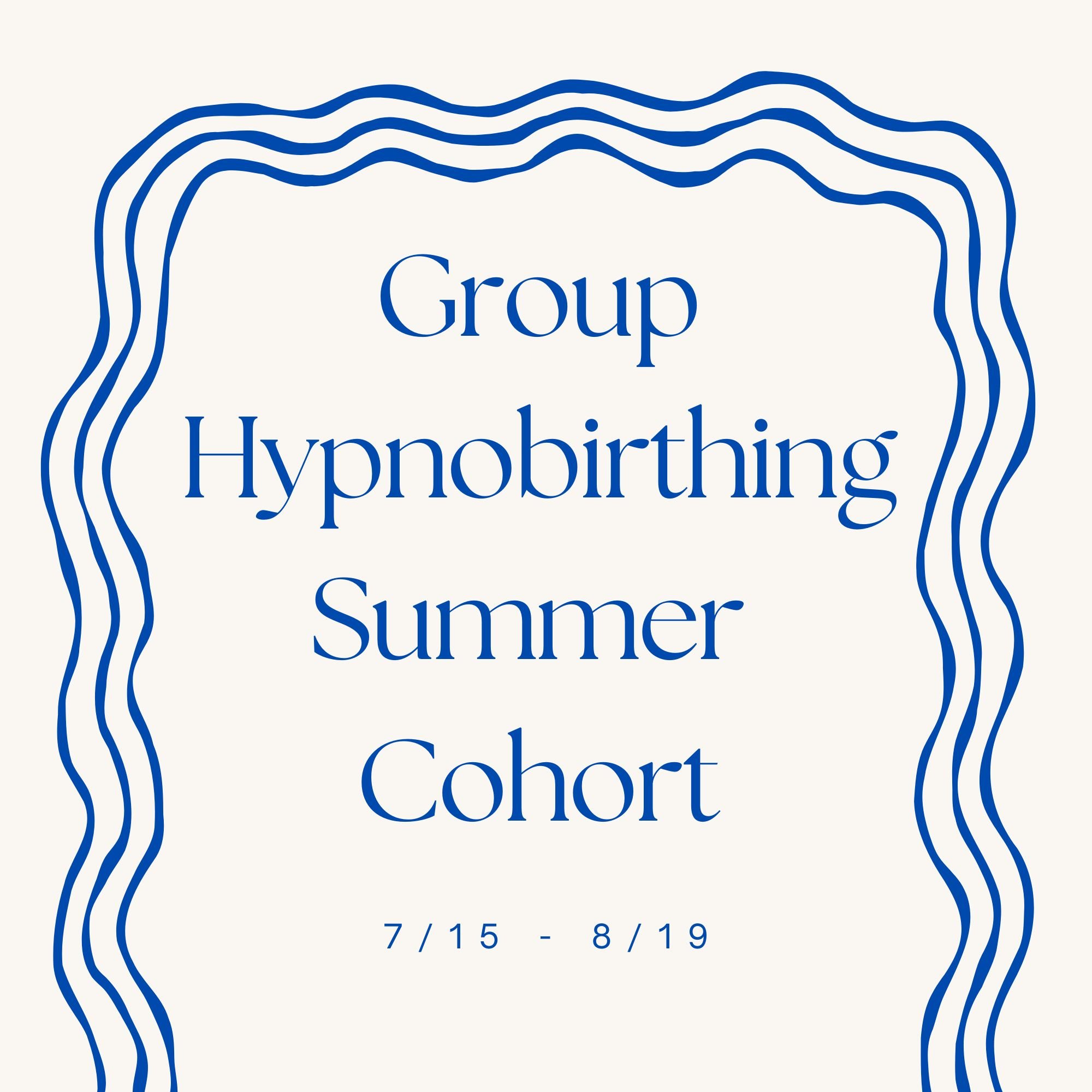 Summer Hypnobirthing Cohort