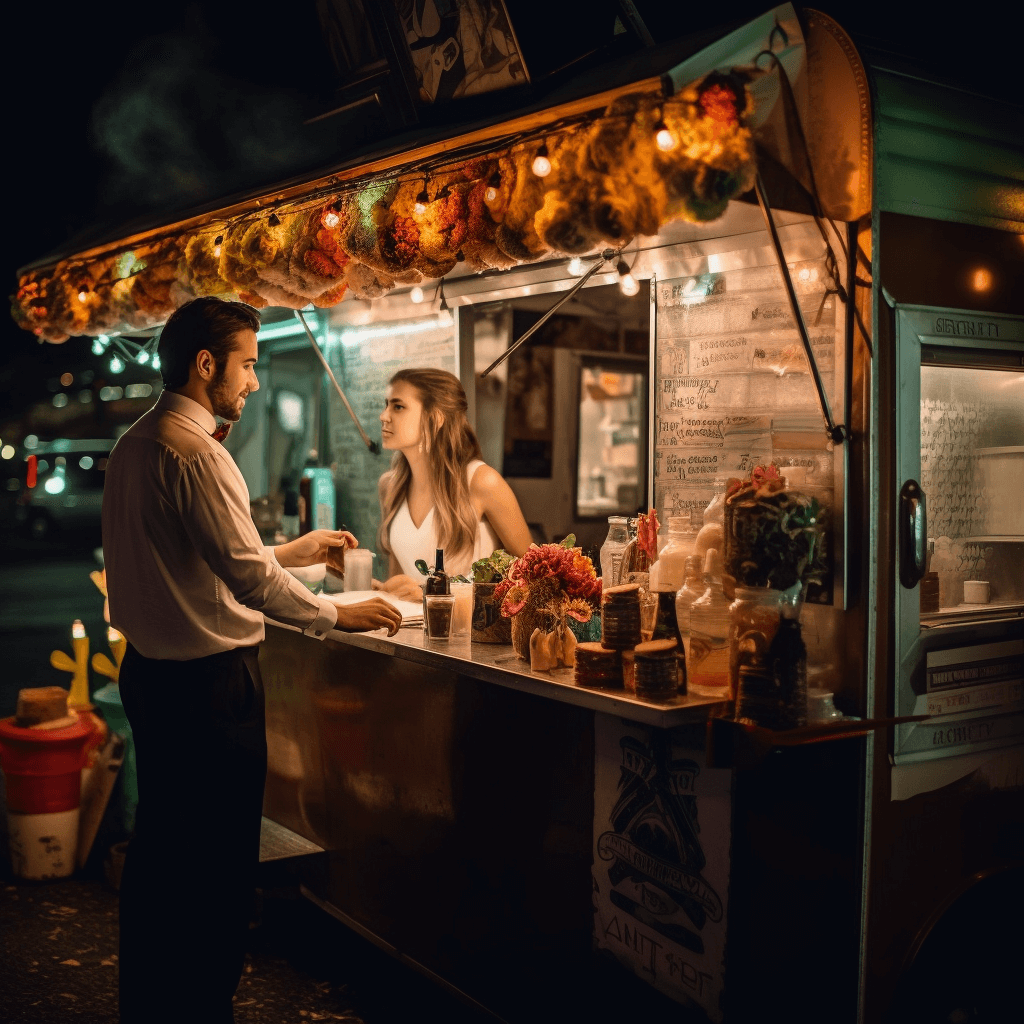 JADE_newlywed_couple_getting_food_from_a_food_truck_at_night_e8160e1e-6d75-416b-b91e-7d85c2be3a7e.png