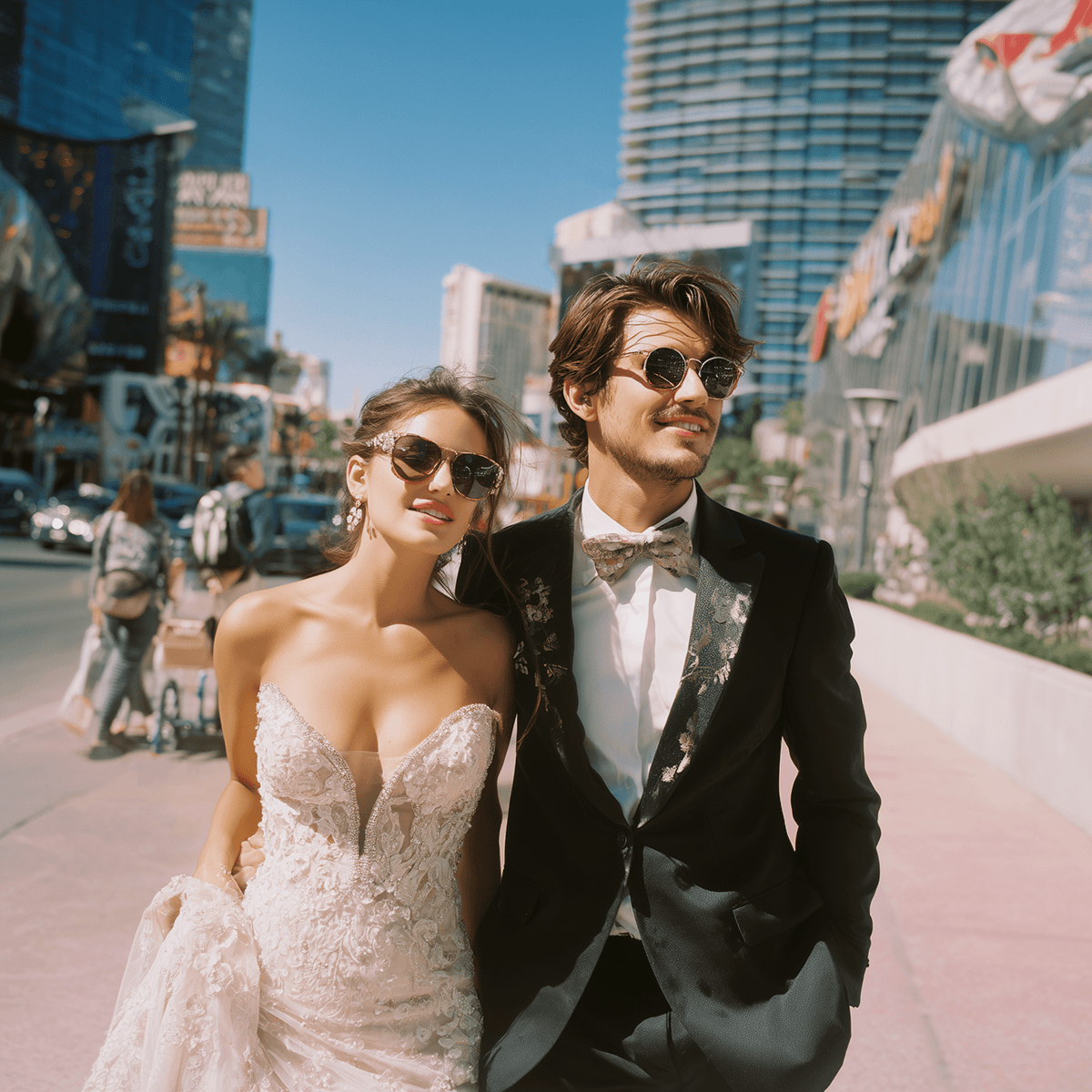 Your Taco Bell Wedding in Las Vegas on 35mm Film