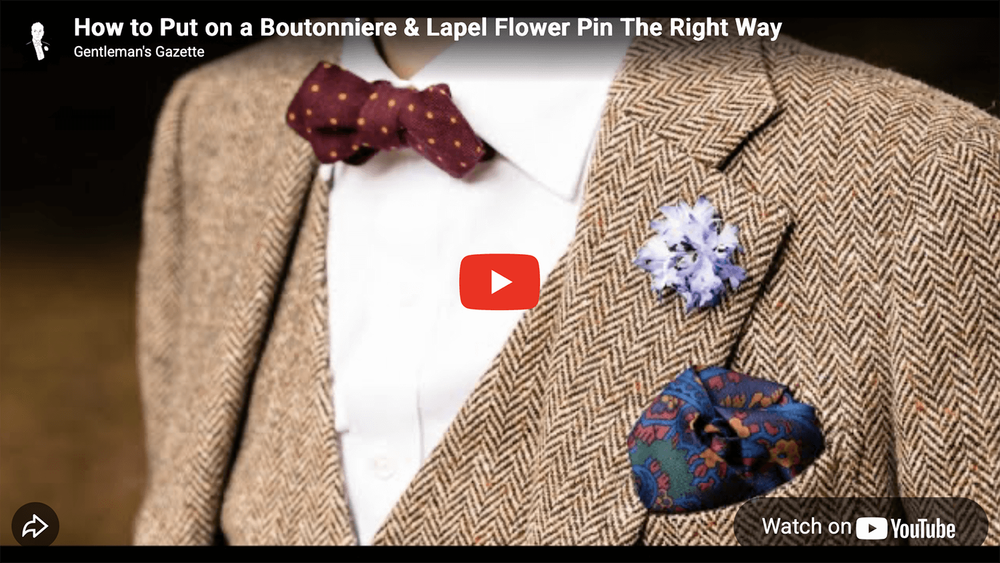 how to wear a pin on a dress shirt The Lapel Pin Isn't Just For The Lapel  Nic Harry Bamboo