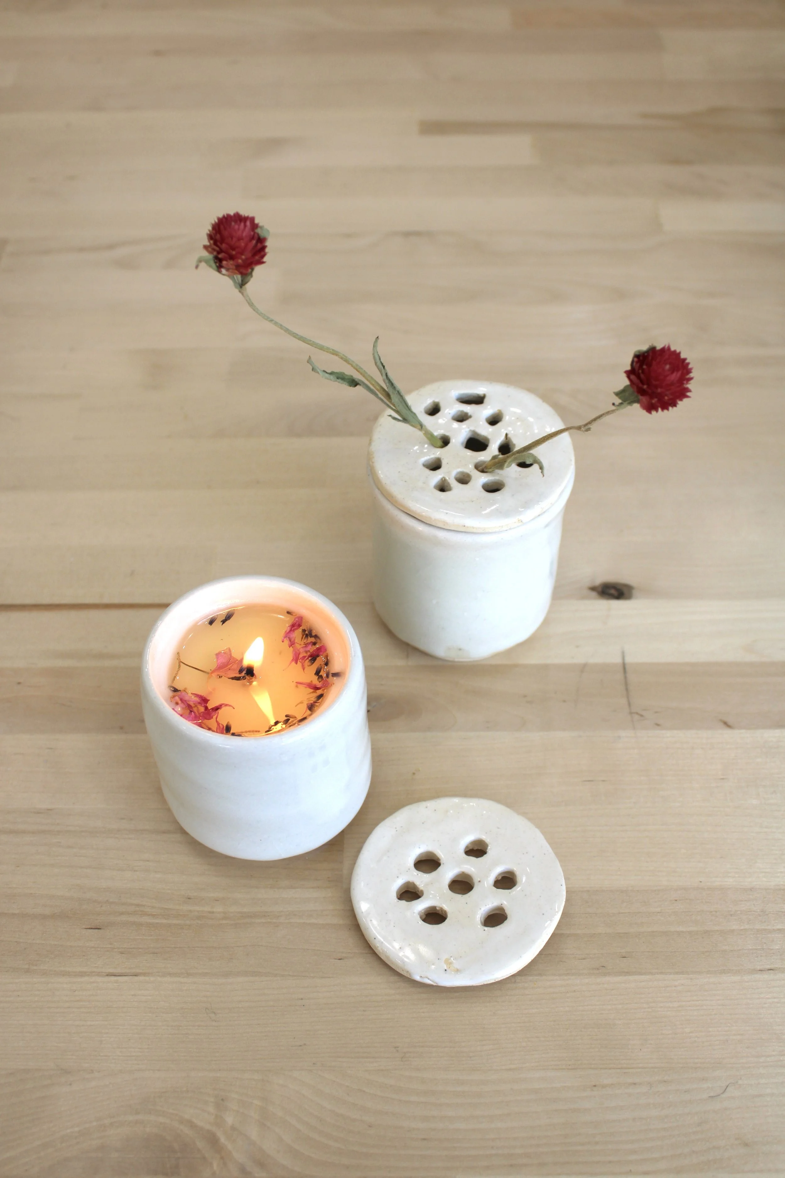 Flower Frog Candles