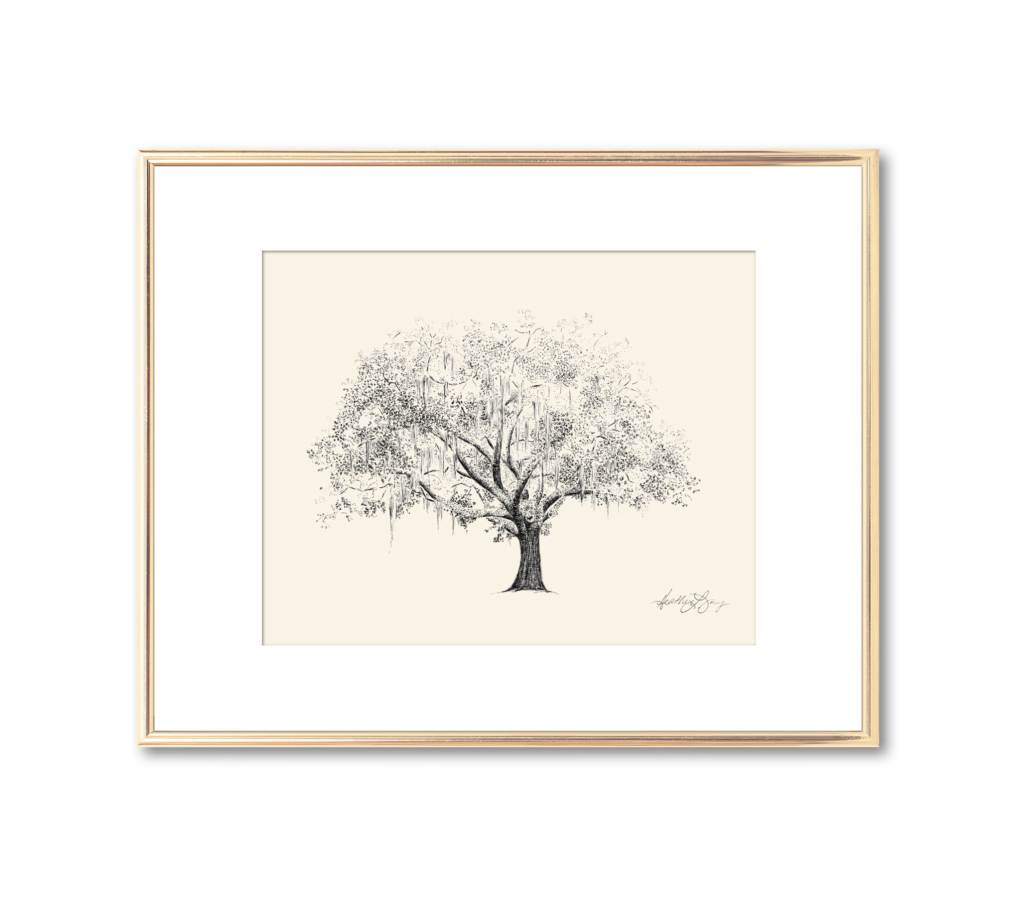 Set of 6 Tree Drawings, Giclee Print , Conifer Art, Magnolia Tree, Pine Tree,  Zen Drawing, Grey Wall Art, Tree Sketch by Michelle Dujardin - Etsy