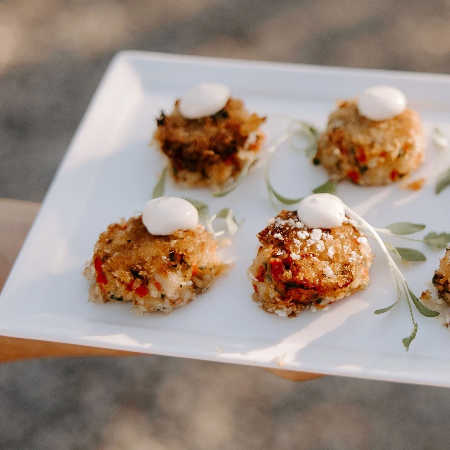 Fresh coastal flavors, seasonal herbs, and a crisp sear &mdash; a small bite that sets the tone for the whole celebration.

Photography: @haleyrynnringophoto

#UnforgettableWeddings #GuestExperience #ElevateYourEvent #CateringInnovation #SeasonsCater