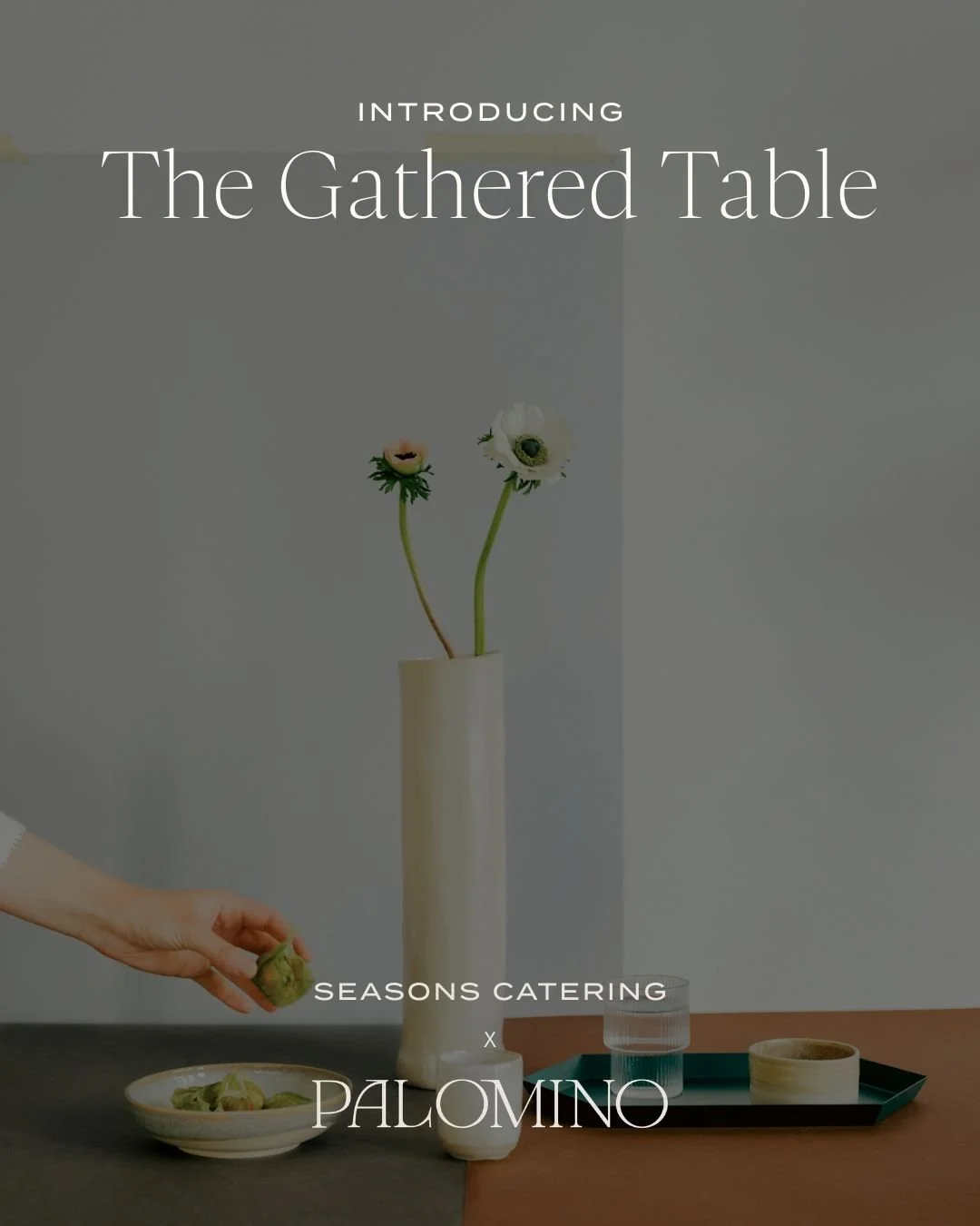 We&rsquo;re gathering around the table in a new way.

The Gathered Table launches March 13 at Palomino, and Seasons Catering is proud to craft the inaugural Spring dinner &mdash; a seasonal feast rooted in local farms and shared connection.

Seats ar