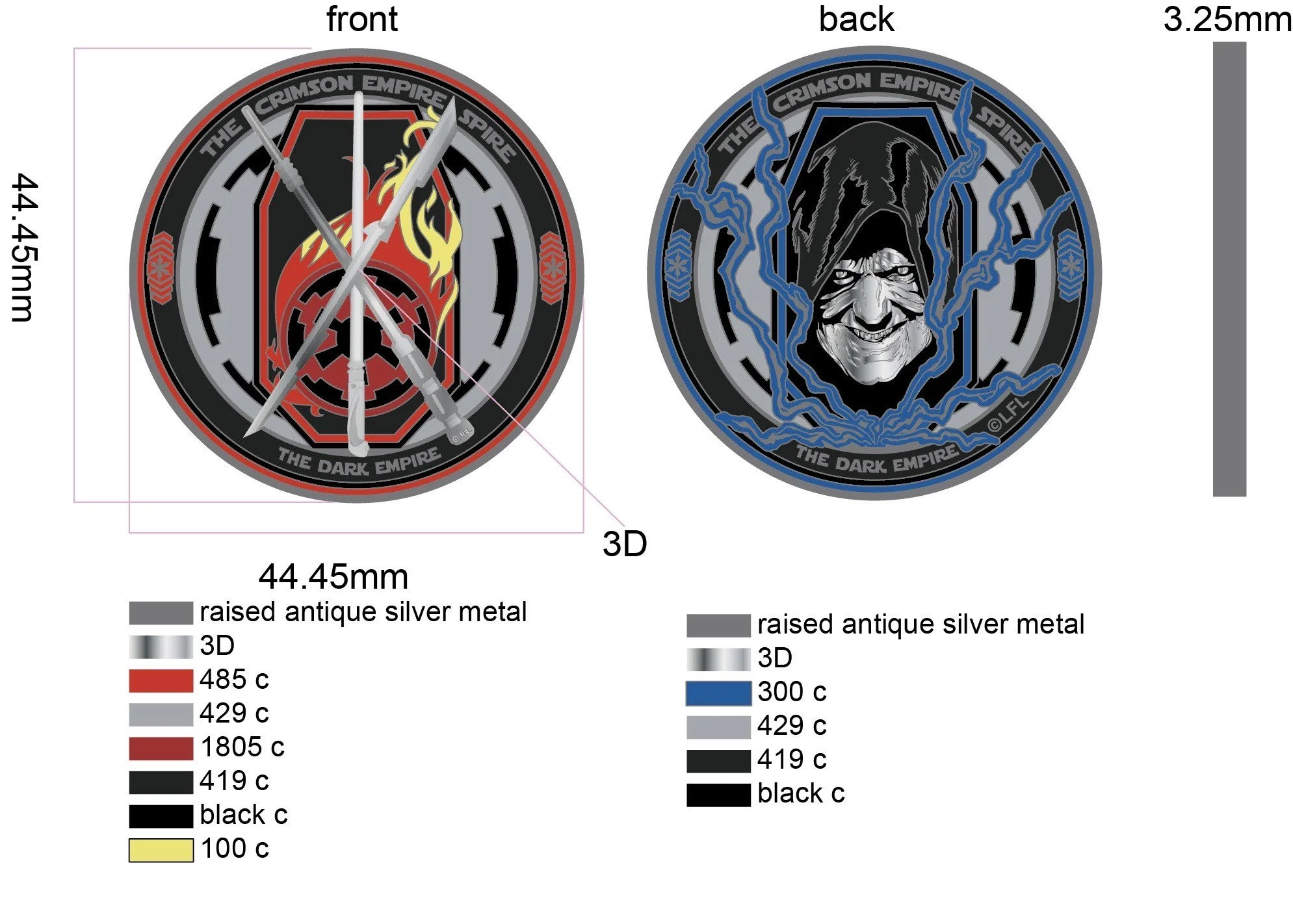 Crimson Empire Spire Coin