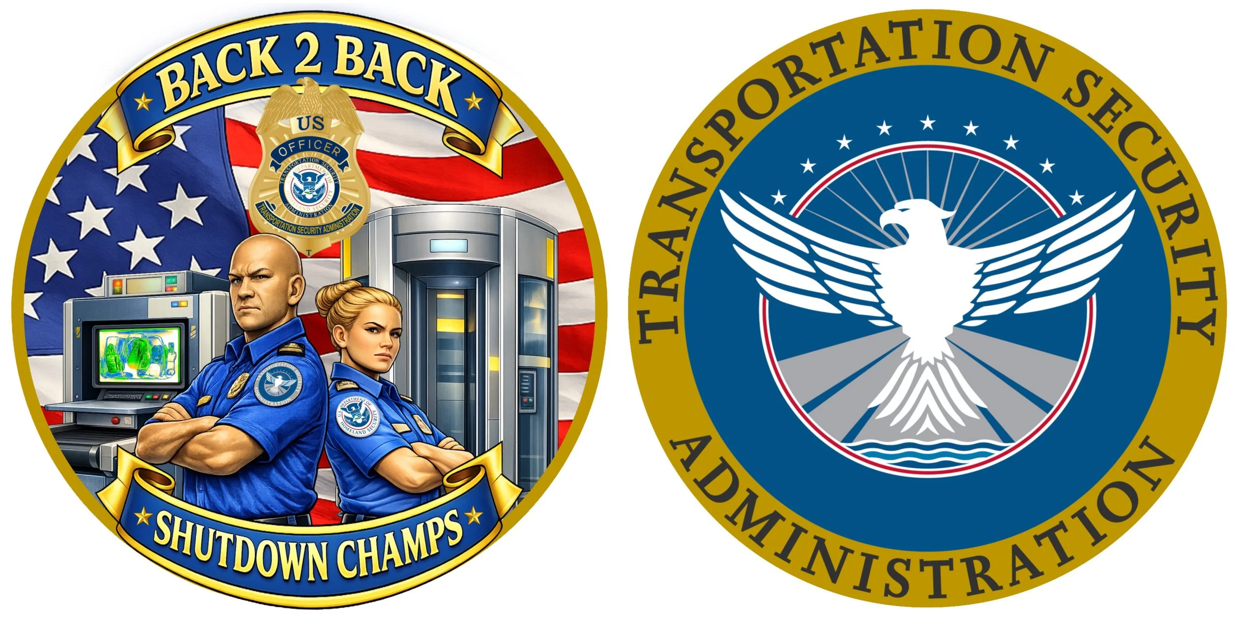TSA Back 2 Back Shutdown Champs Challenge Coin