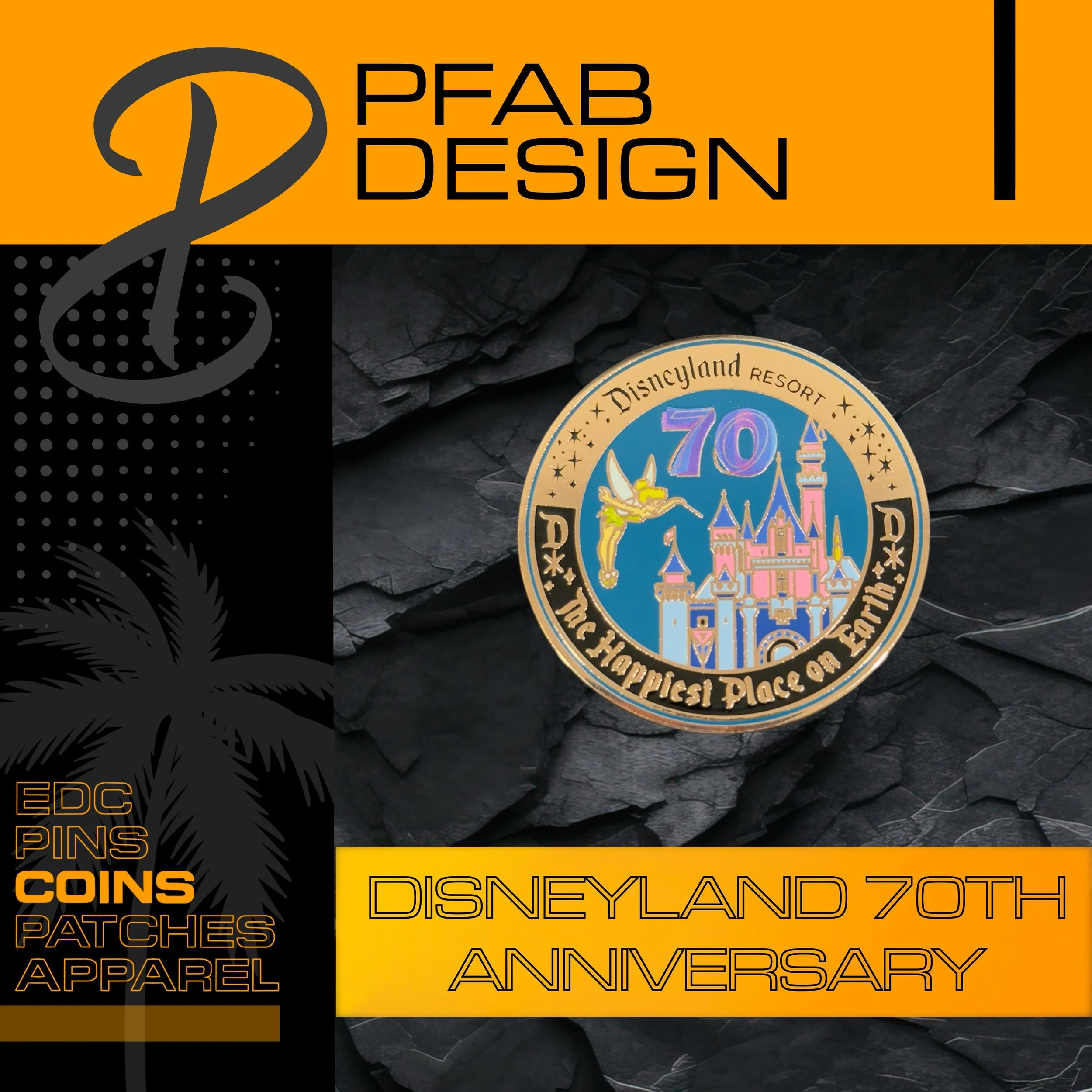 Disneyland 70th Anniversary Coin