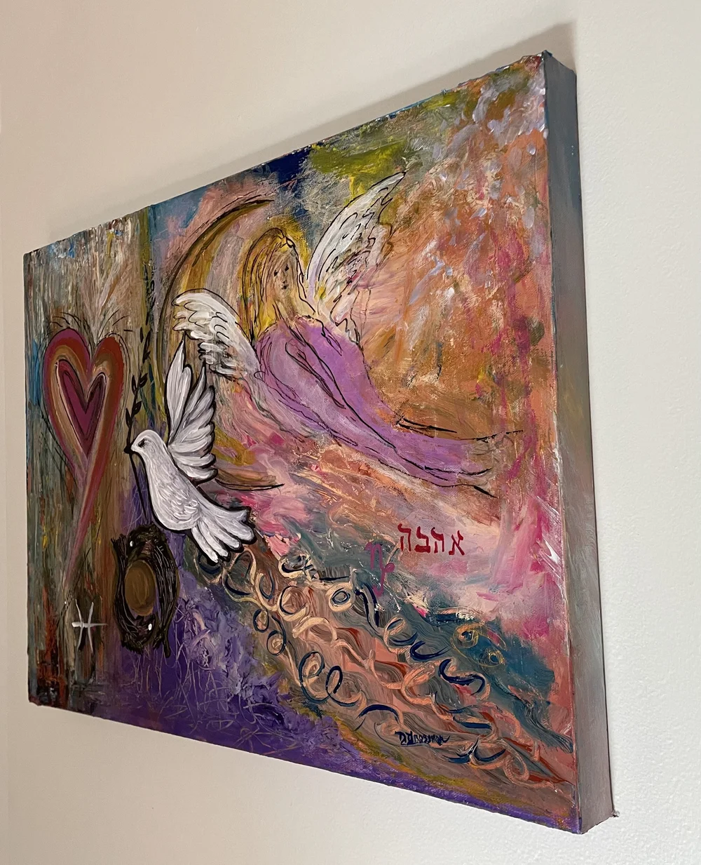 Abstract Angels Painting