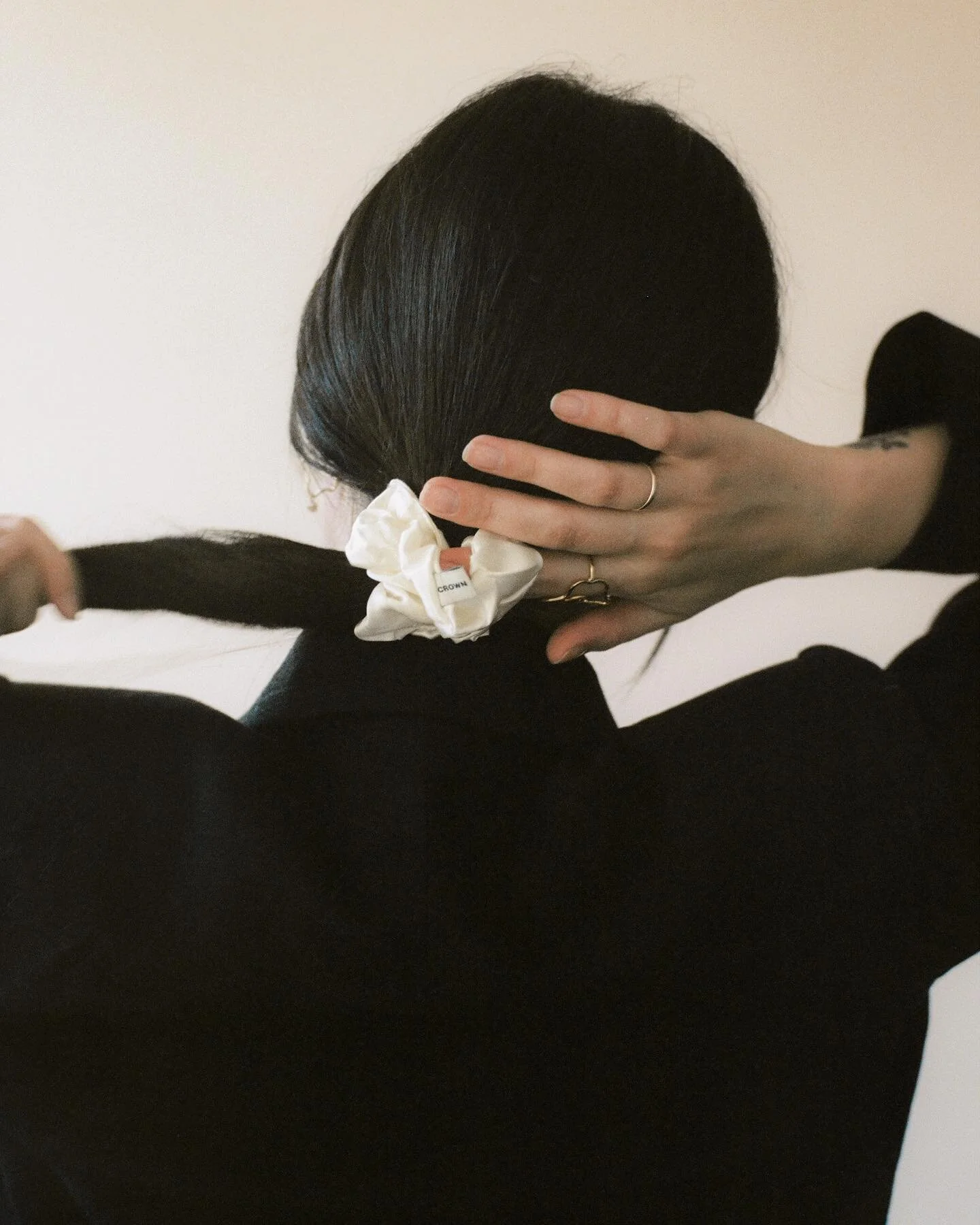 the scrunchie no.003 &mdash; for @roseinc x @crownaffair 🪞