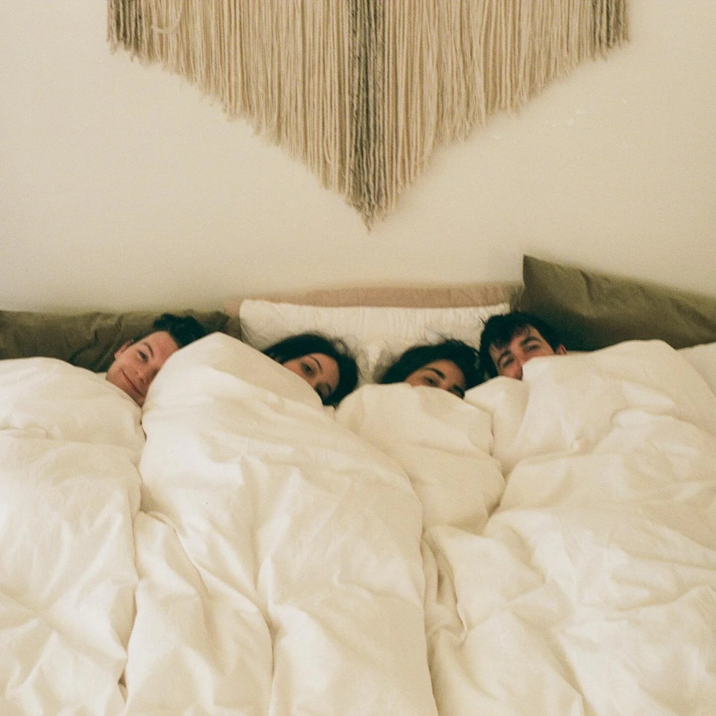 sharing beds like little kids