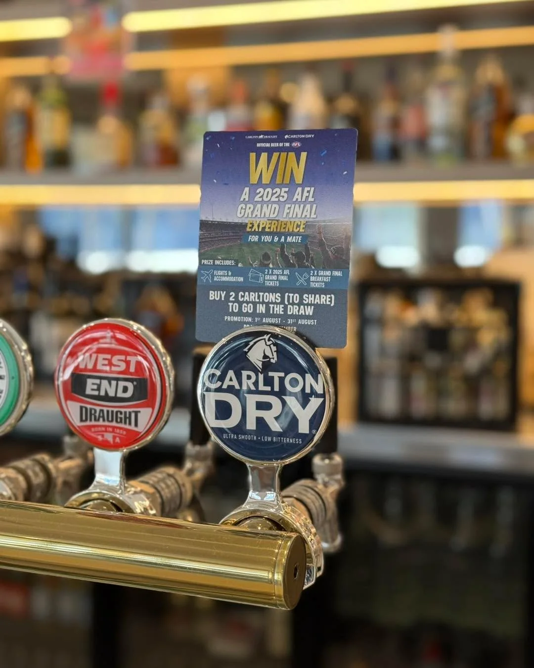 Don&rsquo;t miss your chance to win the ultimate AFL grand final experience!! 

Grab two Carltons from the bar to go in the running to WIN 🤩