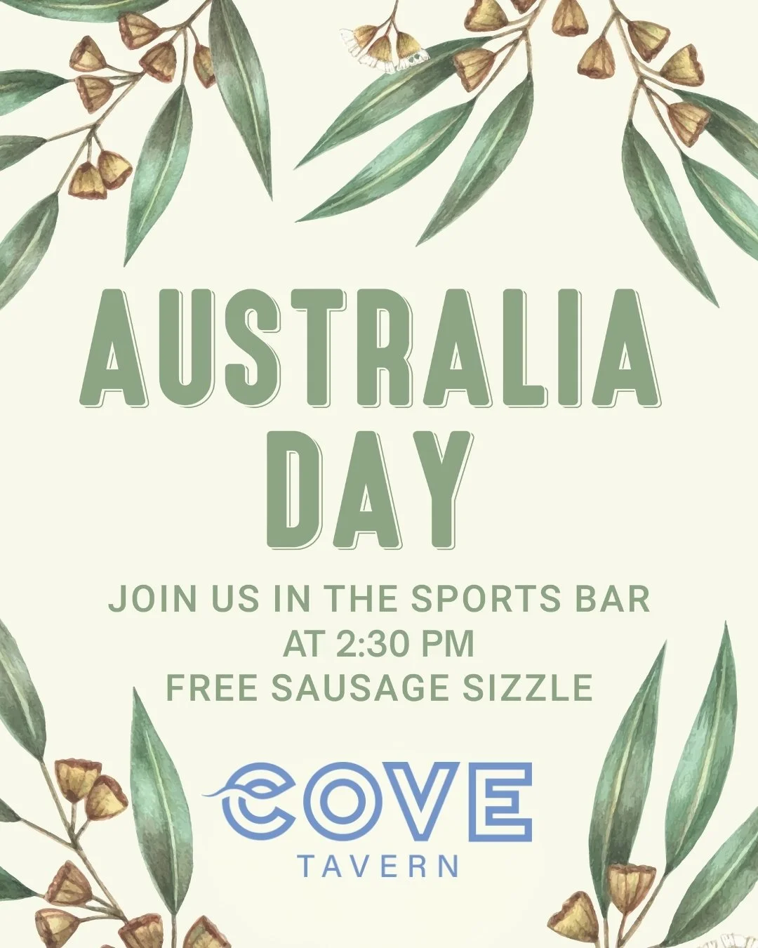 Fancy a snag on Aus Day? 🌭

Come see us in the sports bar from 2.30pm 😉