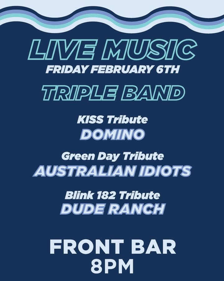 This Friday from 8pm in the front bar 🎸🔥

Get in early!