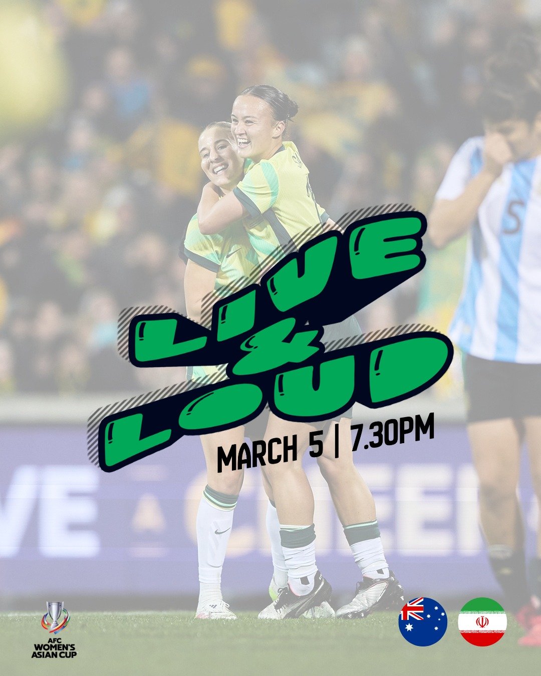 Let&rsquo;s make some noise ⚽🍻🤩

Women&rsquo;s Asian Cup LIVE &amp; LOUD Thurs &amp; Sun | 7:30pm