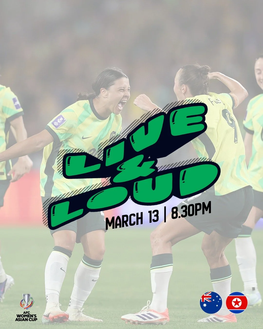 The Tillies are through!! ⚽

Australia 🇦🇺 vs Korea DPR 🇰🇵 | Friday, 8:30pm | LIVE &amp; LOUD

Lock in your table - link in bio