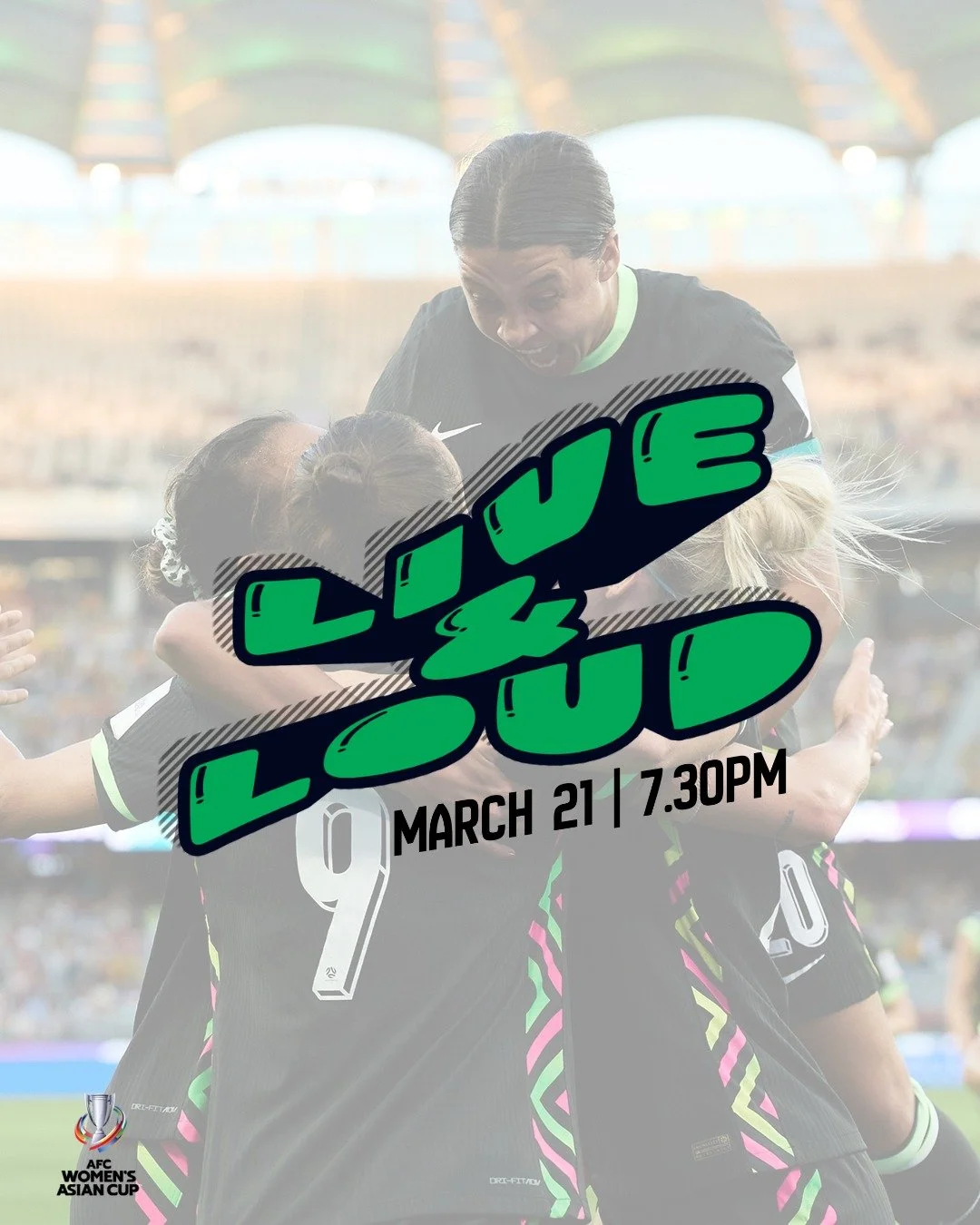 SMELLS LIKE A FINAL

Our Tillies are playing in the AFC Women's Asian Cup Final this Saturday, and you can catch it live right here with us 💚💛

Saturday 21 Mar | 7.30pm kick off | Let's go Tillies!!