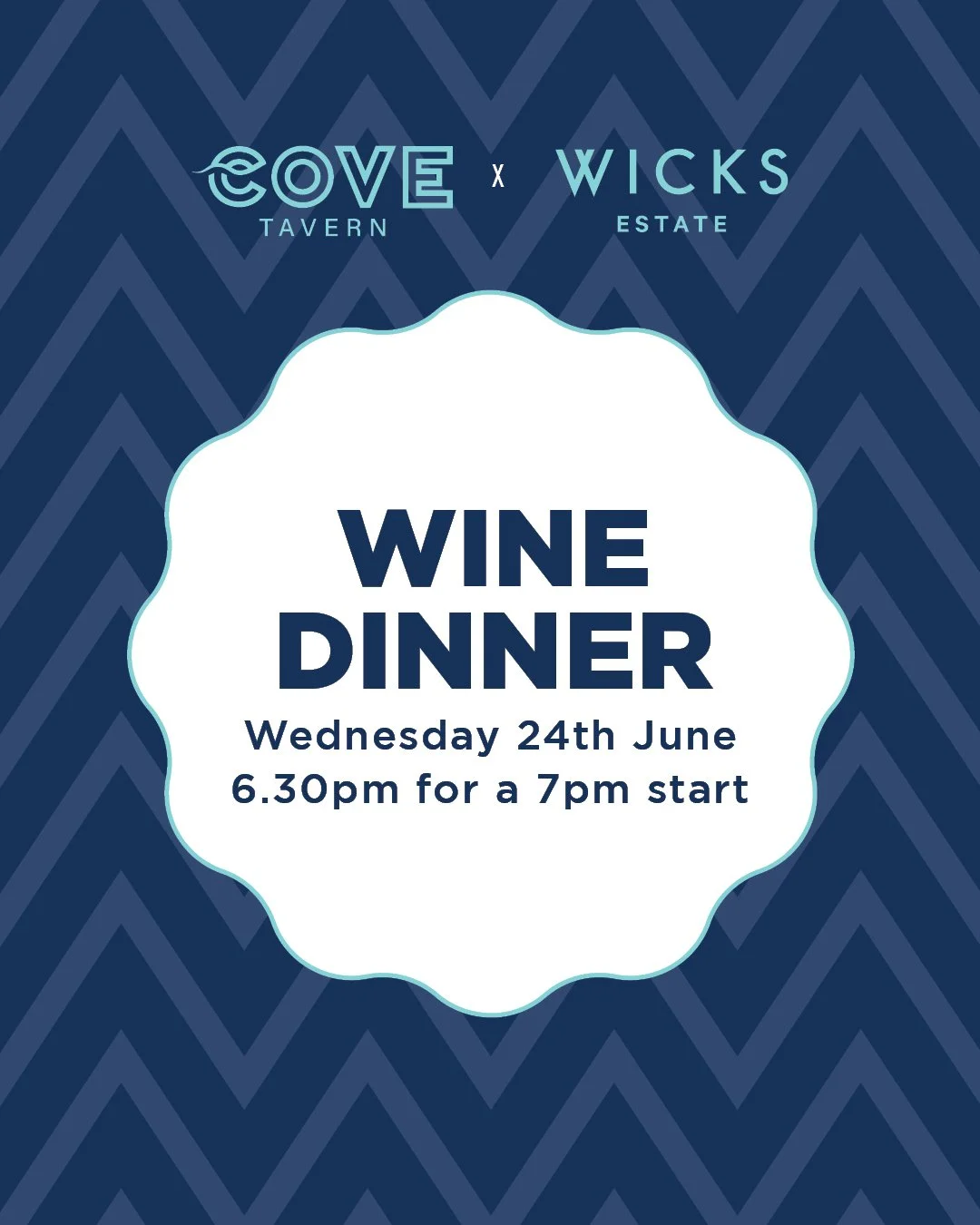 Join us as we welcome @wicks_estate for a special curated wine dinner.

Enjoy four specially crafted courses, each expertly paired with one of Wicks Estate&rsquo;s signature wines.

24 June | $79pp | Book now - link in bio.